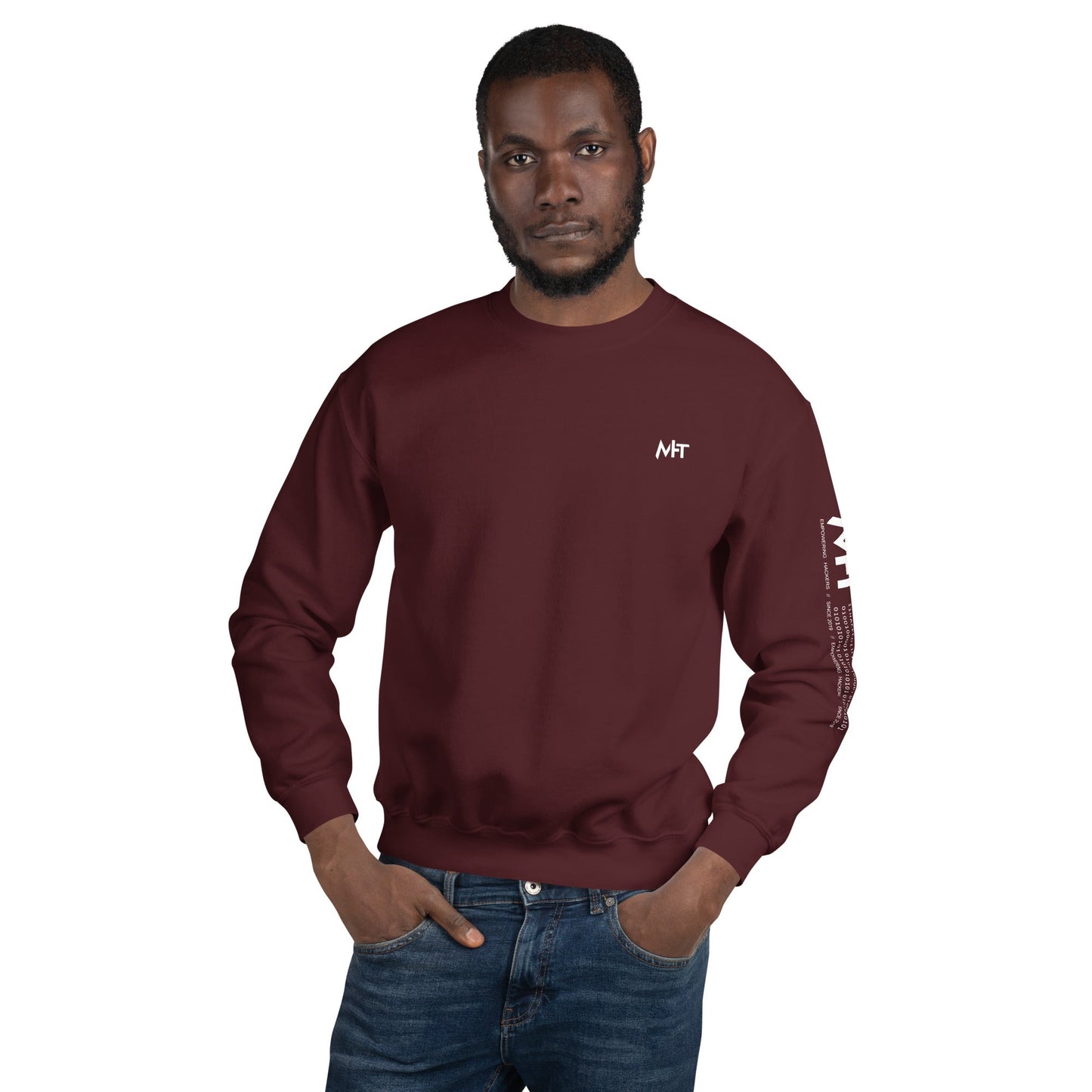 Cyber Security Blue Team V17 - Unisex Sweatshirt ( Back Print ) by DarkByteGear