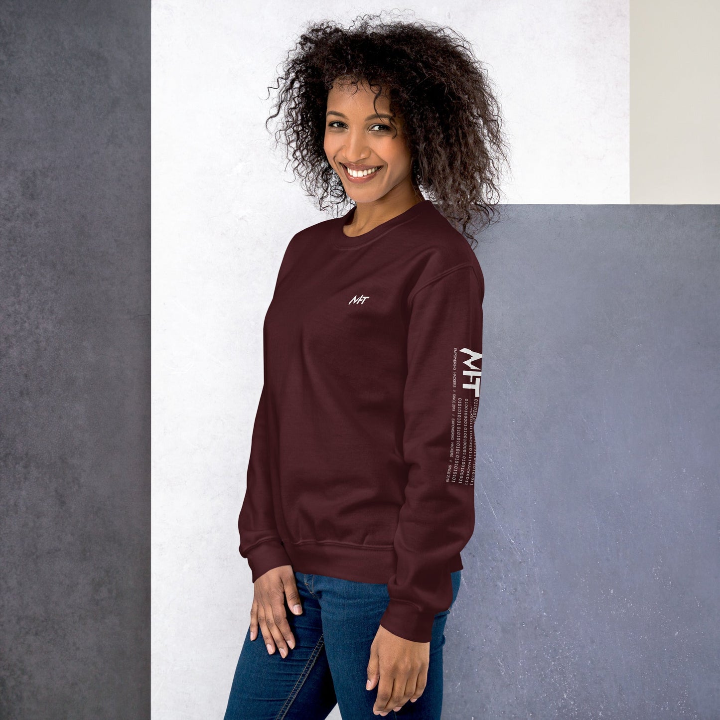 Cyber Security Blue Team V8 - Unisex Sweatshirt ( Back Print ) by DarkByteGear