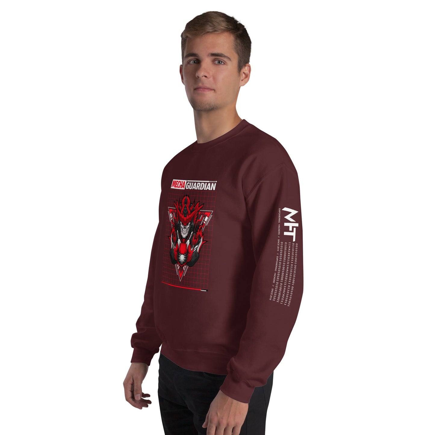 Red Mecha Guardian - Unisex Sweatshirt by DarkByteGear