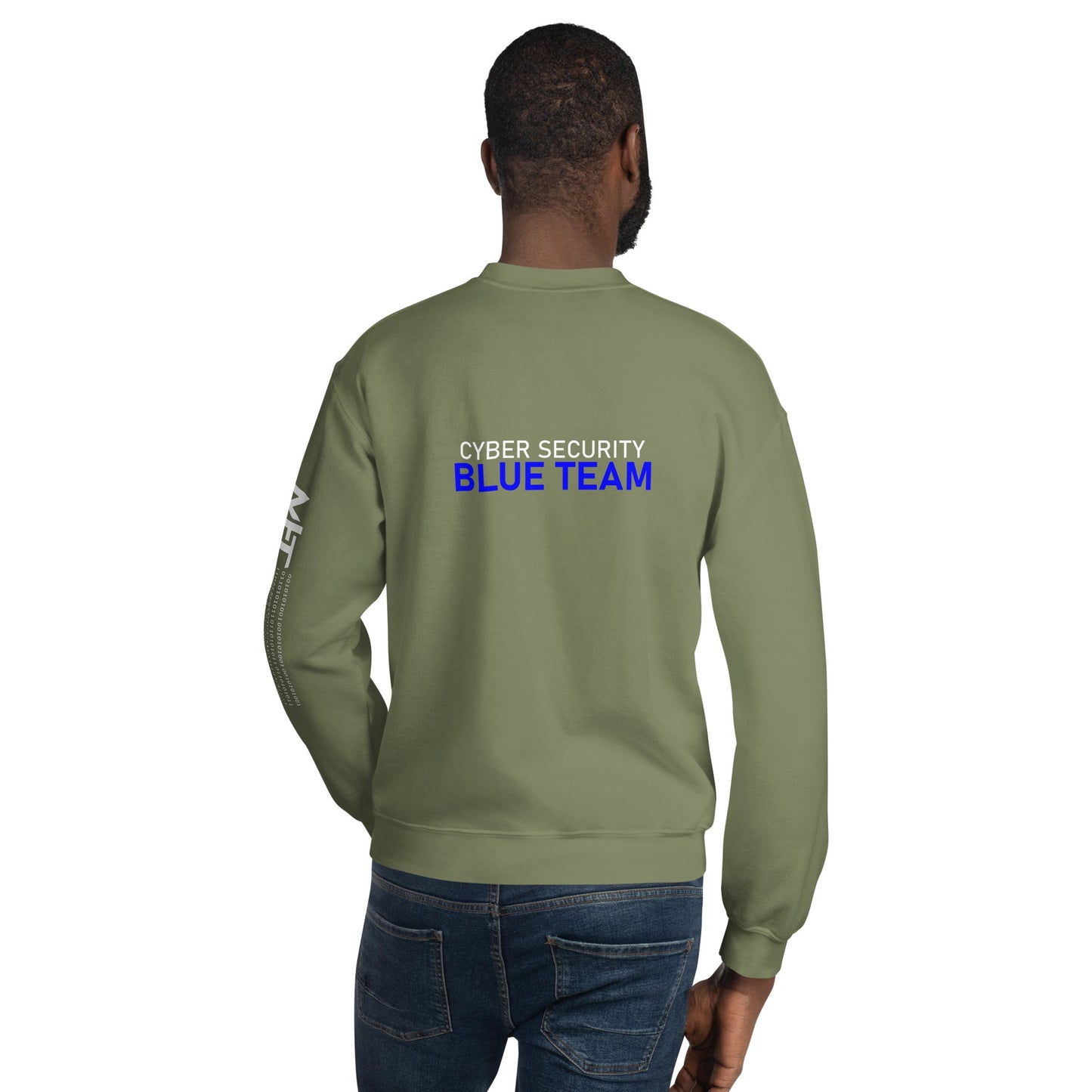 Cyber Security Blue team V4 - Unisex Sweatshirt ( Back Print ) by DarkByteGear