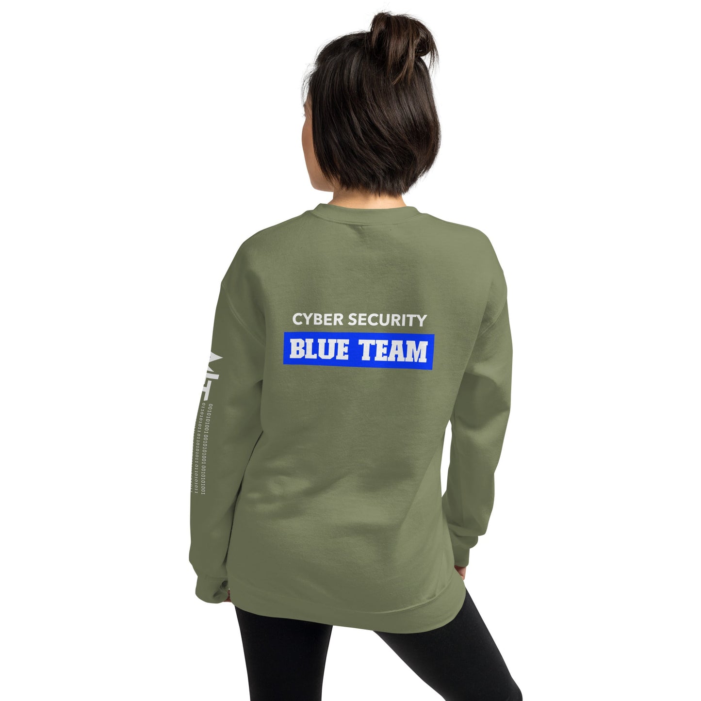Cyber Security Blue Team V10 - Unisex Sweatshirt ( Back Print ) by DarkByteGear