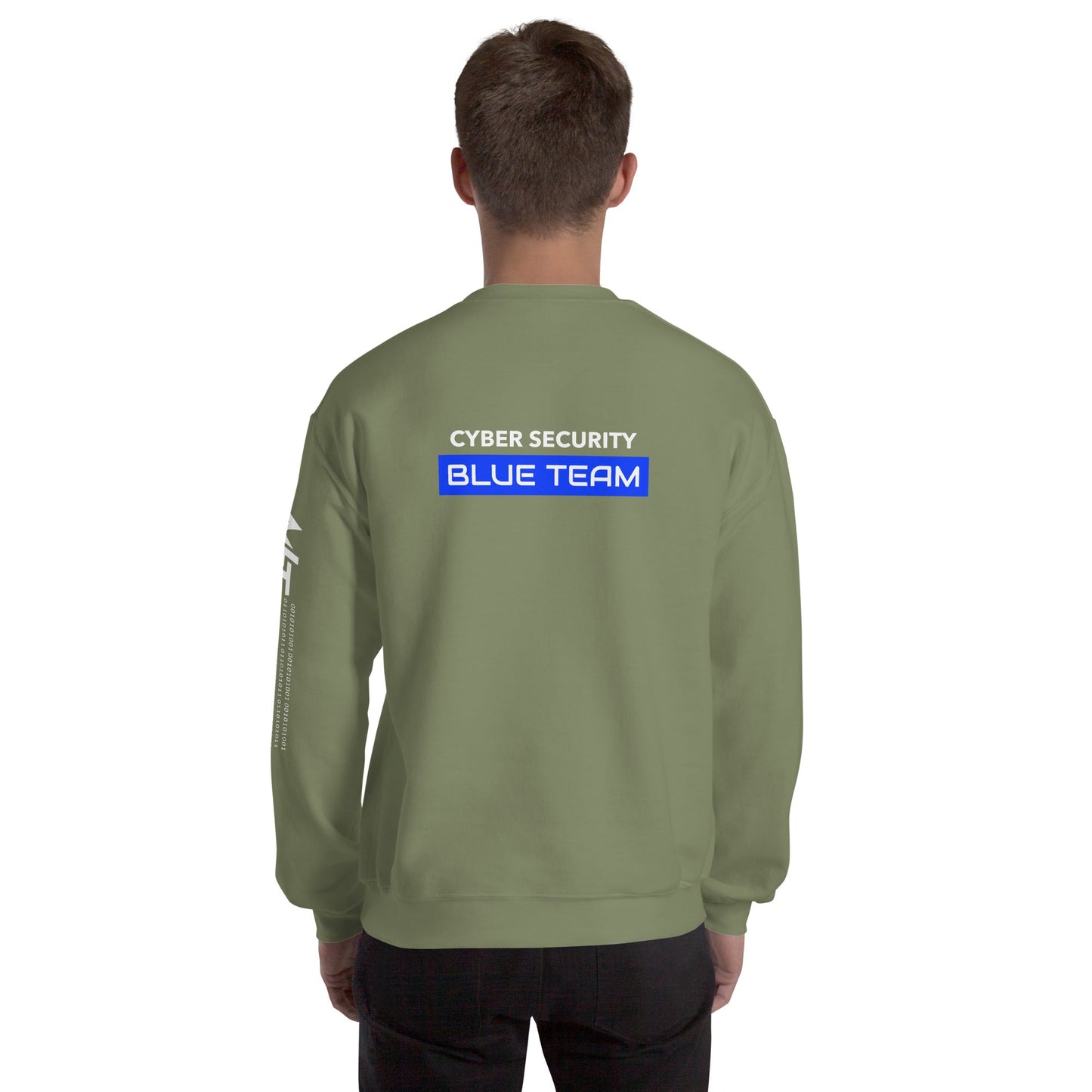 Cyber Security Blue Team V12 - Unisex Sweatshirt ( Back Print ) by DarkByteGear