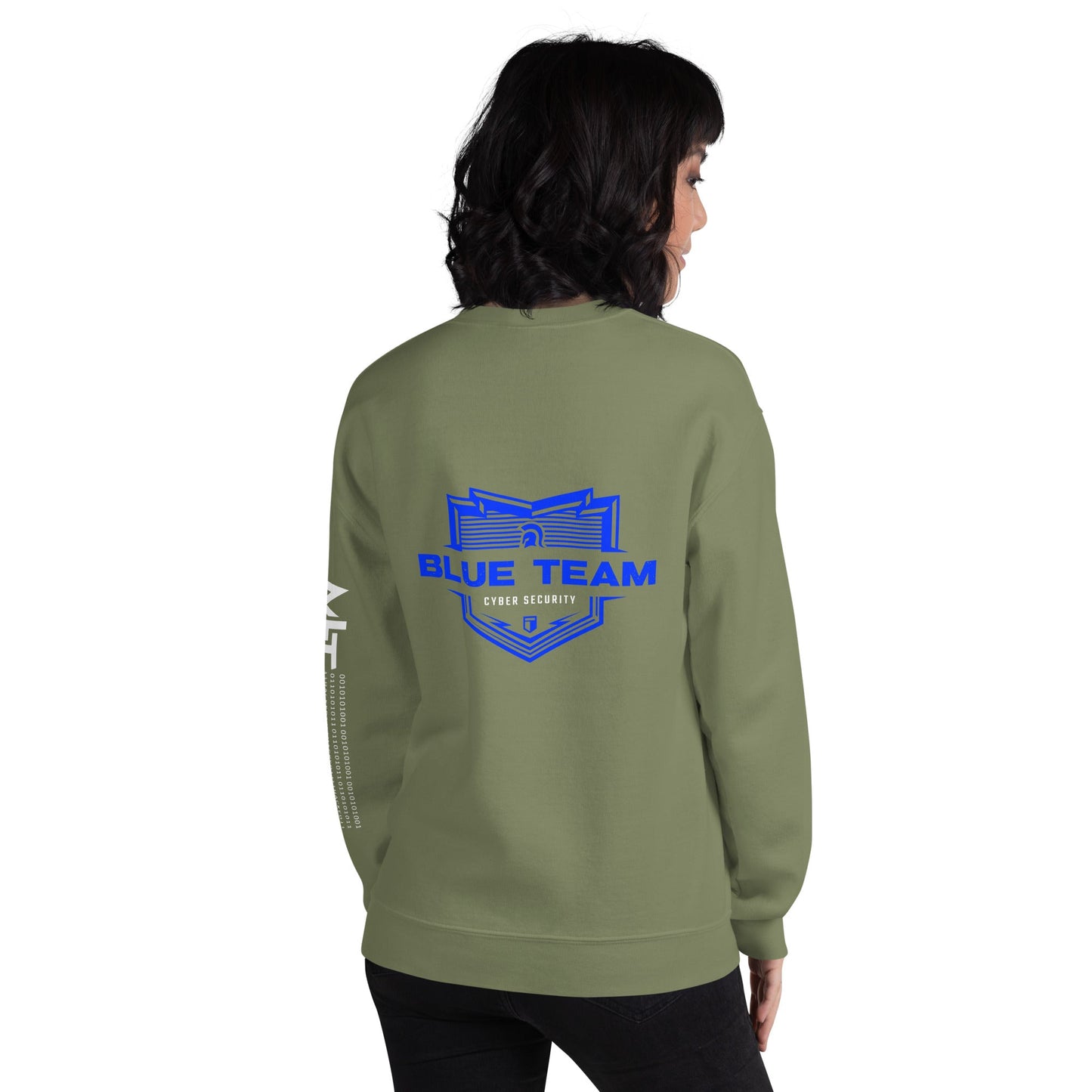 Cyber Security Blue Team V14 - Unisex Sweatshirt ( Back Print ) by DarkByteGear