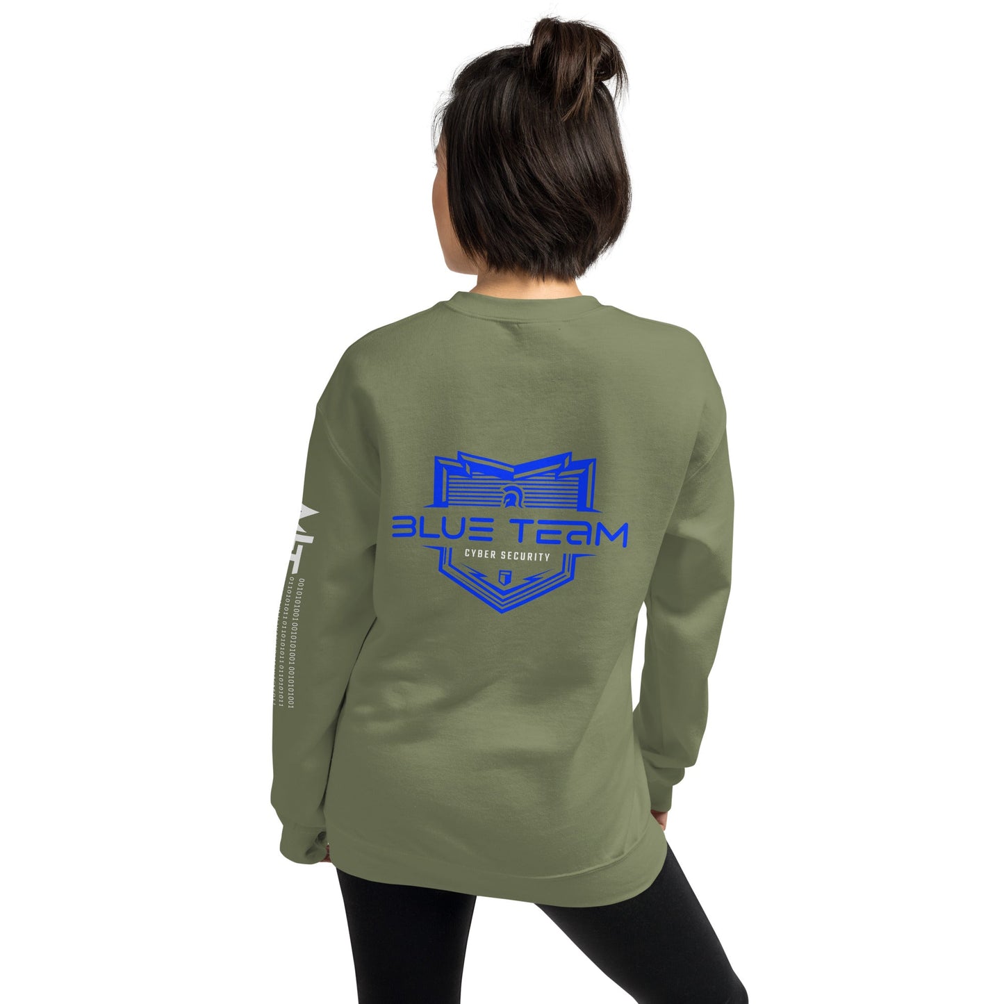 Cyber Security Blue Team V15 - Unisex Sweatshirt ( Back Print ) by DarkByteGear