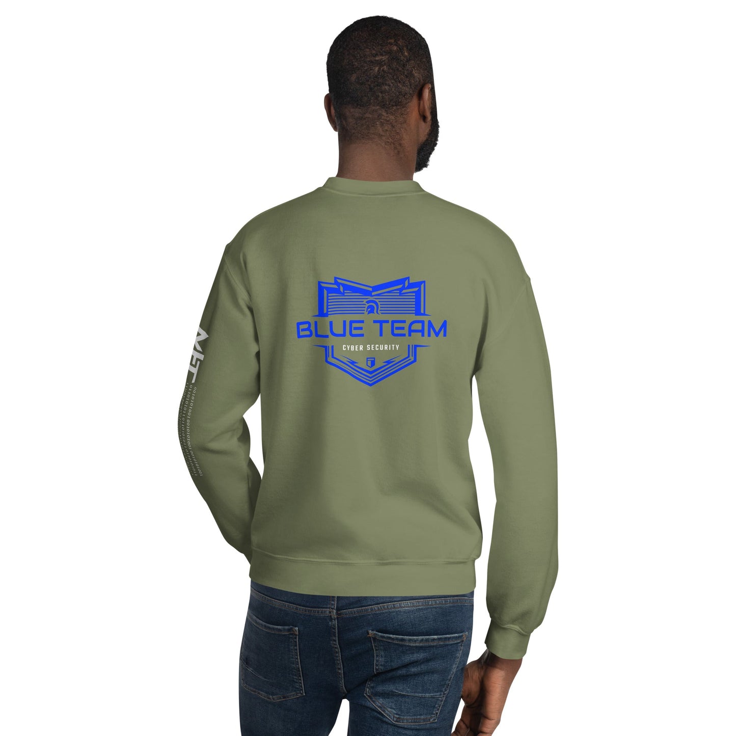 Cyber Security Blue Team V17 - Unisex Sweatshirt ( Back Print ) by DarkByteGear