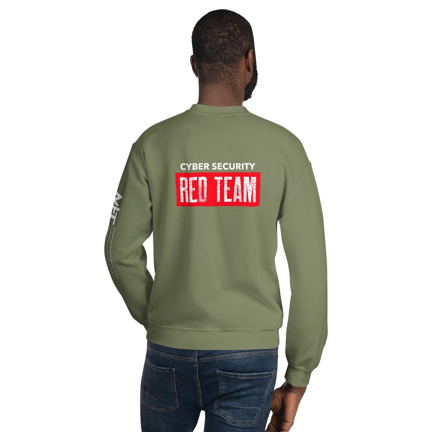 Cyber Security Red Team V1 - Unisex Sweatshirt ( Back Print ) by DarkByteGear