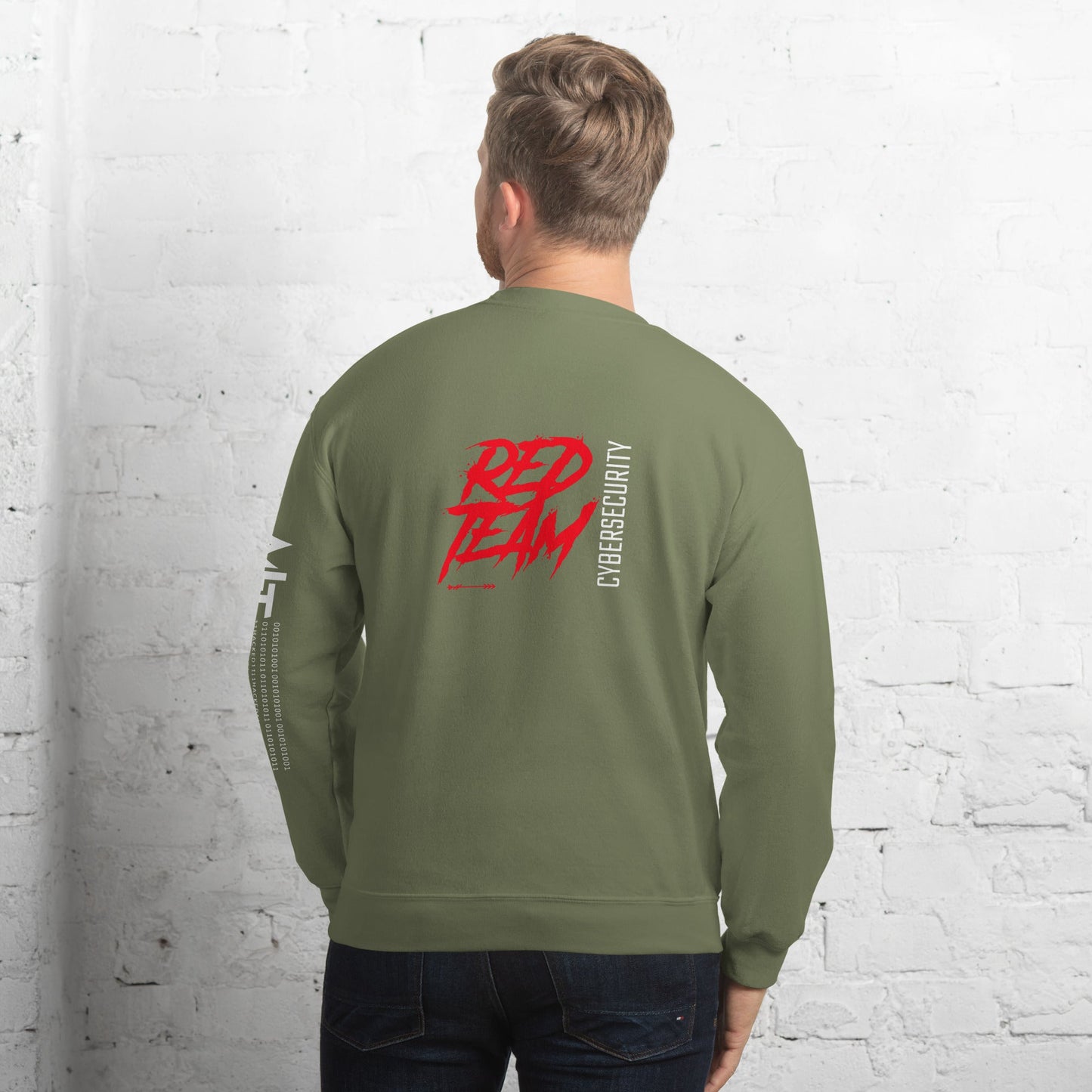 Cyber Security Red Team V6 - Unisex Sweatshirt ( Back Print ) by DarkByteGear