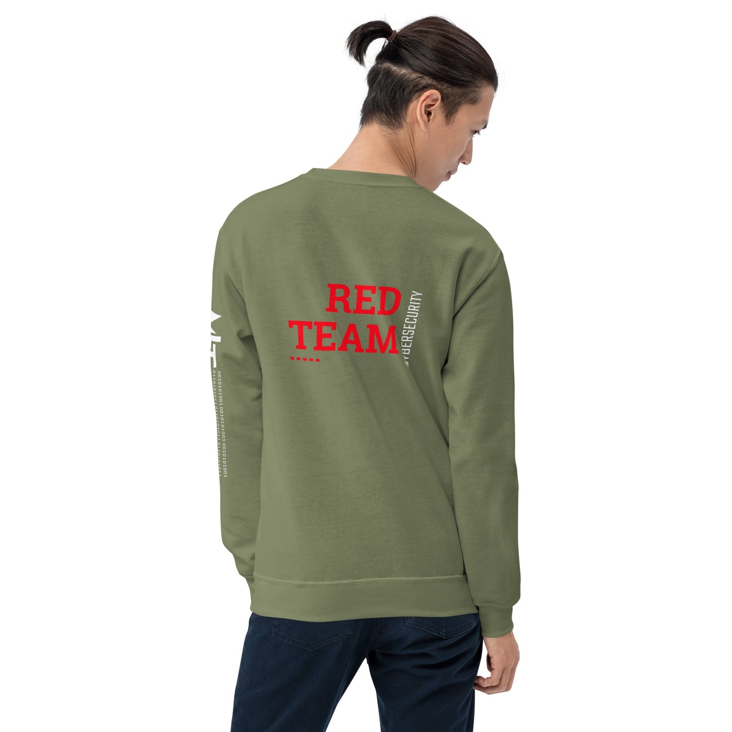 Cyber Security Red Team V12 - Unisex Sweatshirt ( Back Print ) by DarkByteGear