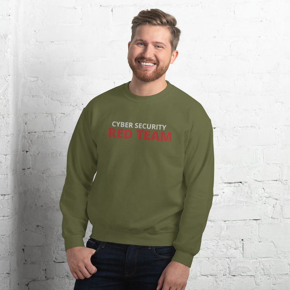 Cyber security Red Team - Unisex Sweatshirt (large embroidery) by DarkByteGear