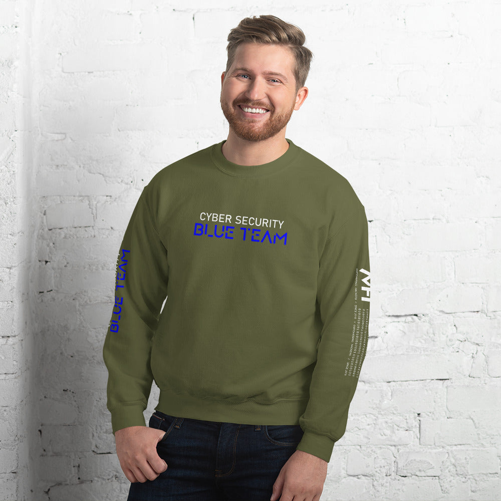 Cybersecurity Blue Team v4 - Unisex Sweatshirt by DarkByteGear