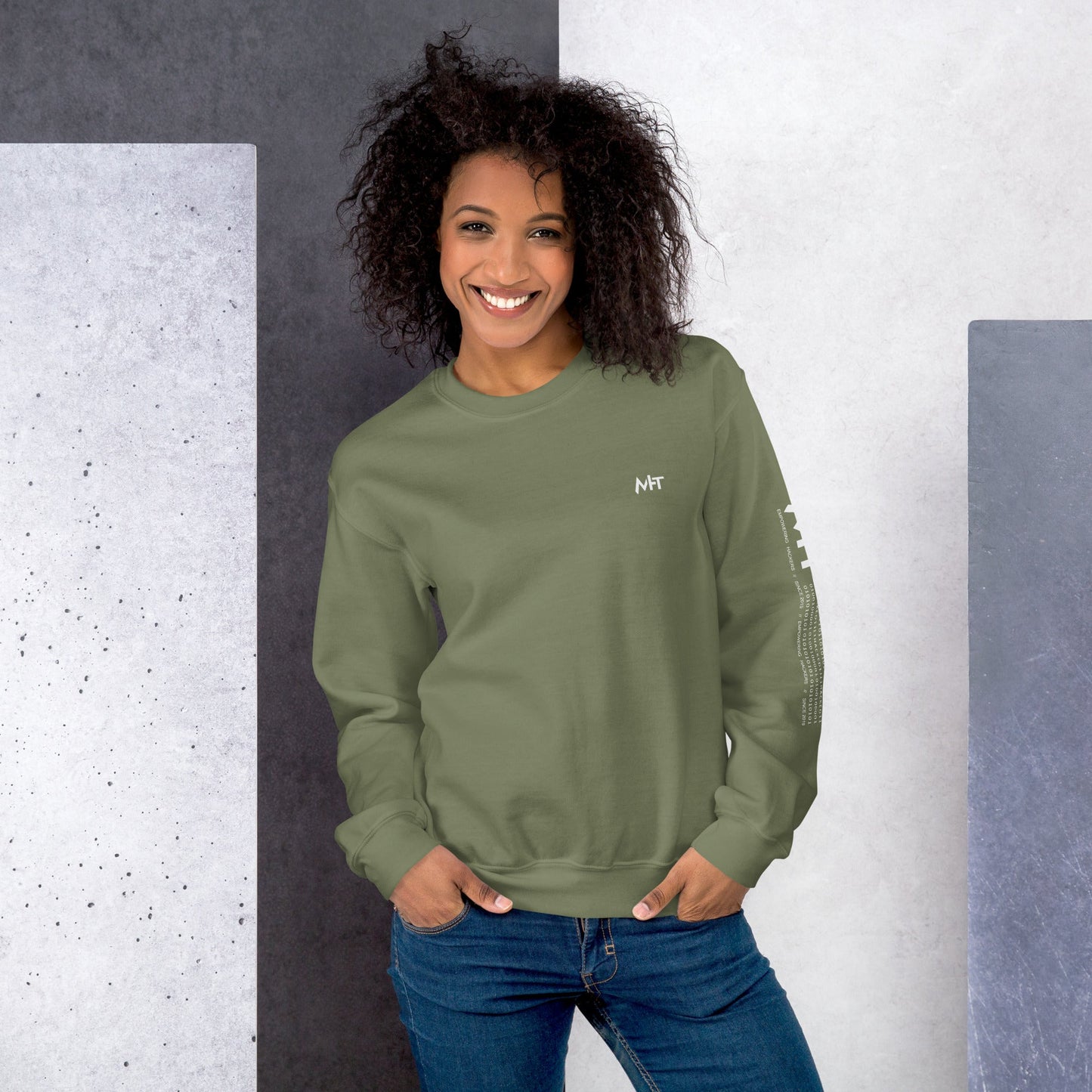 Cyber Security Blue Team V8 - Unisex Sweatshirt ( Back Print ) by DarkByteGear
