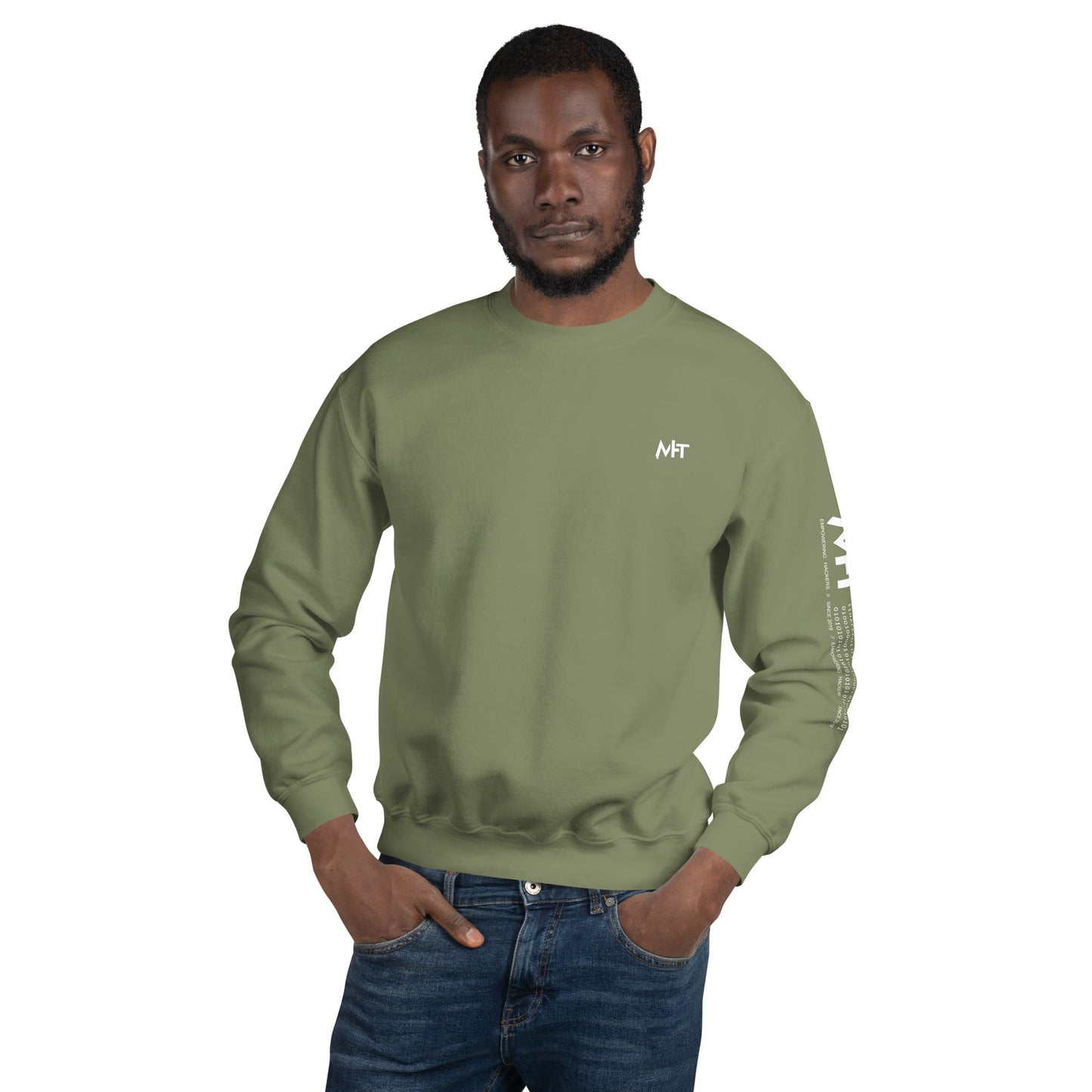 Cyber Security Blue Team V17 - Unisex Sweatshirt ( Back Print ) by DarkByteGear