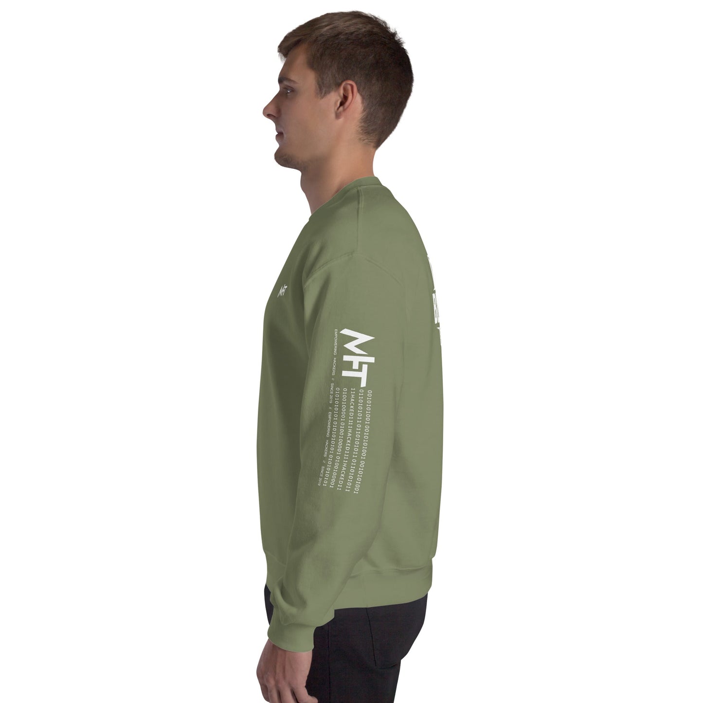 Cyber Security Blue Team V1 - Unisex Sweatshirt ( Back Print ) by DarkByteGear