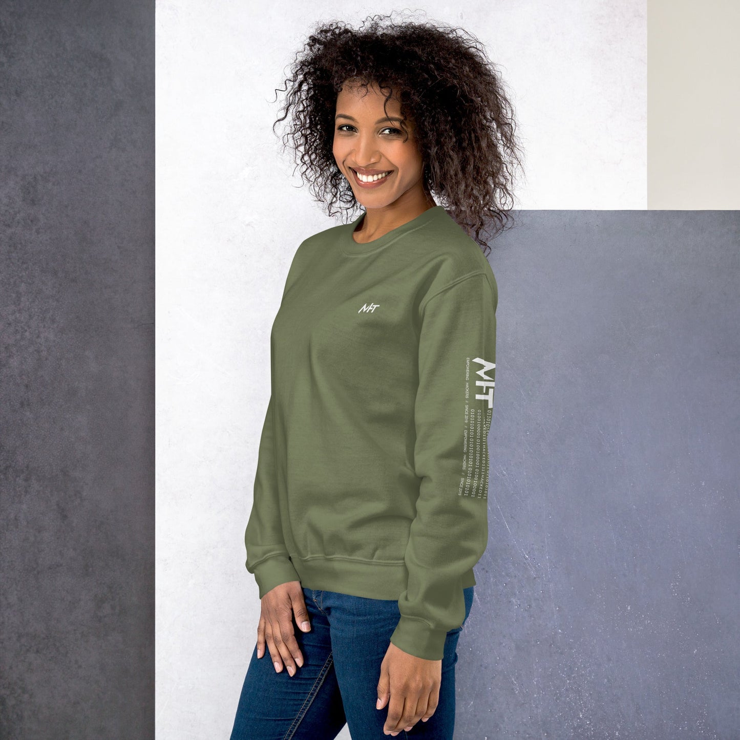 Cyber Security Blue Team V8 - Unisex Sweatshirt ( Back Print ) by DarkByteGear