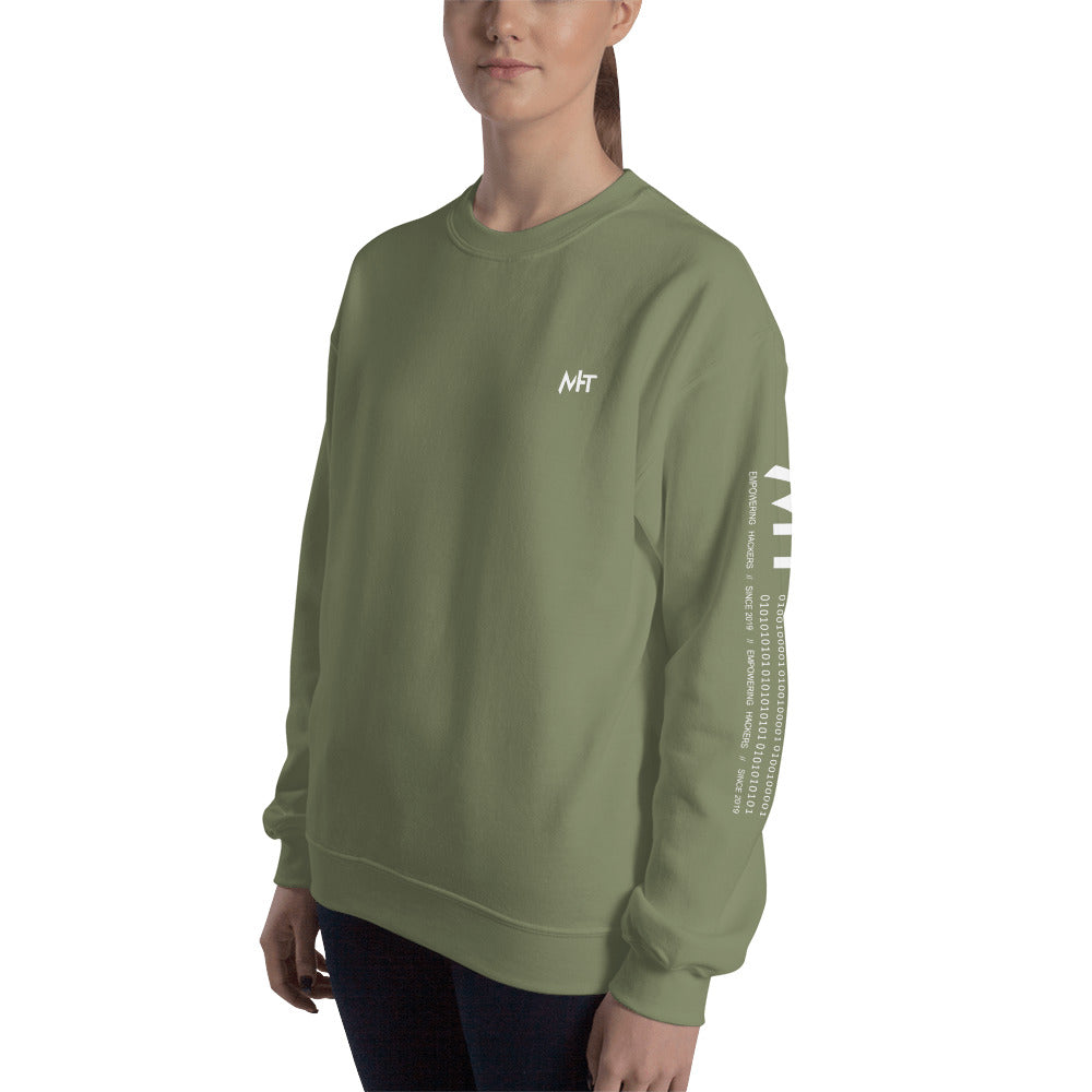 6 Stages of Debugging - Unisex Sweatshirt (back print) by DarkByteGear