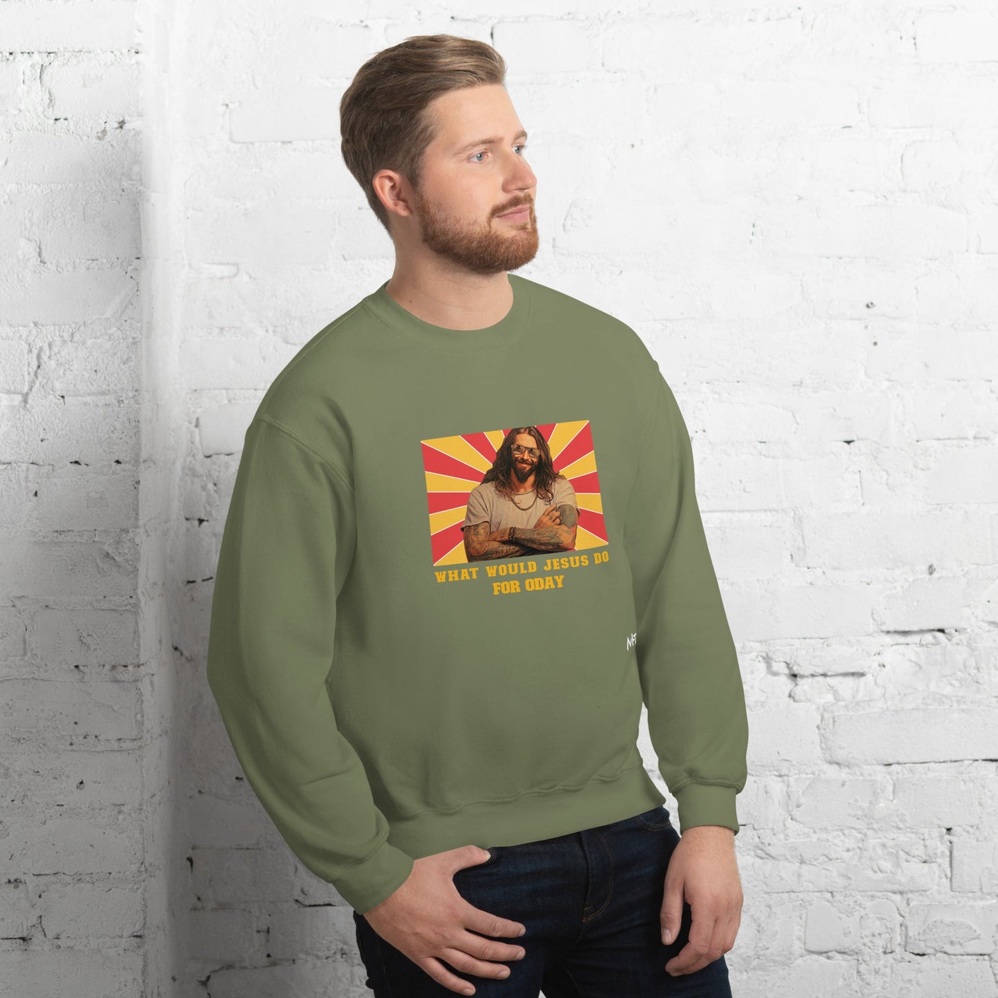 What would Jesus do for 0day v1 - Unisex Sweatshirt by DarkByteGear