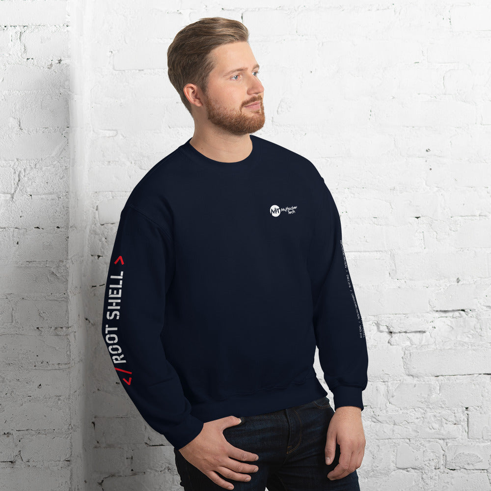 root shell - Unisex Sweatshirt (all sides print) by DarkByteGear