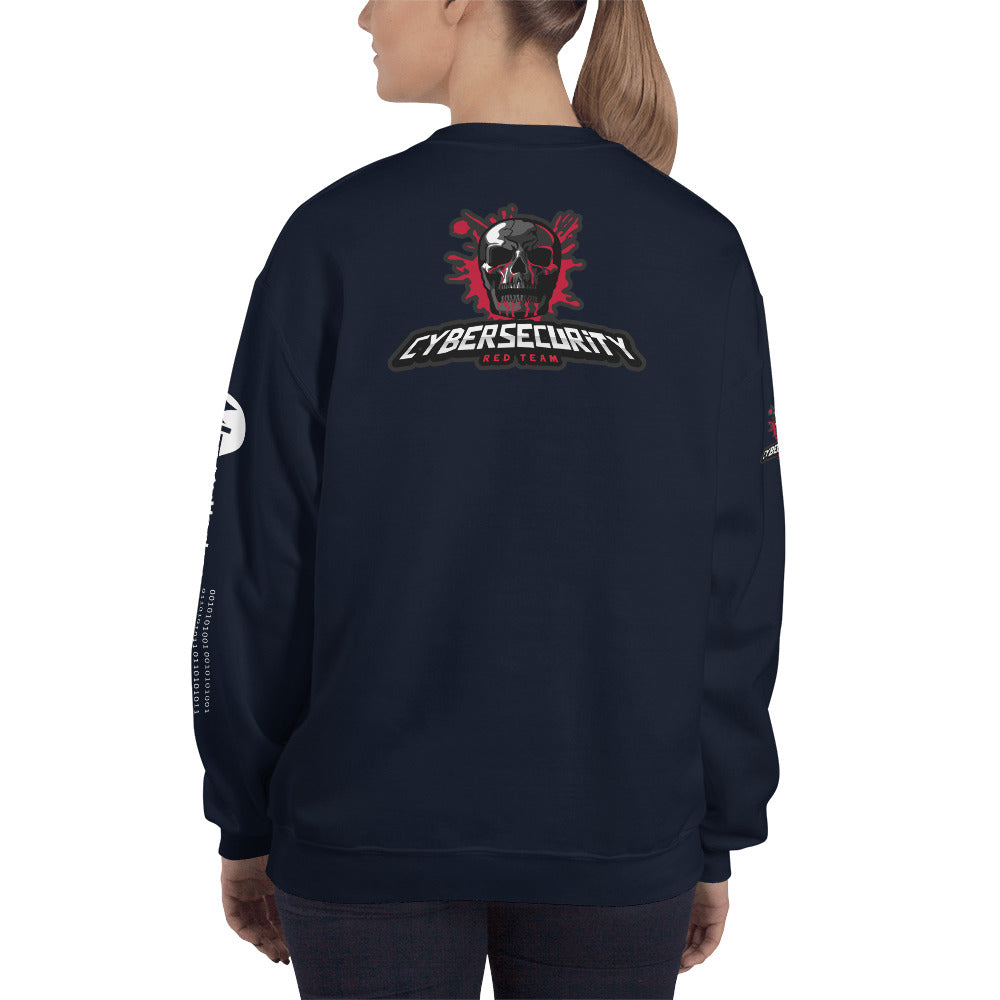 Cybersecurity Red Team v4 - Unisex Sweatshirt (all sides print) by DarkByteGear