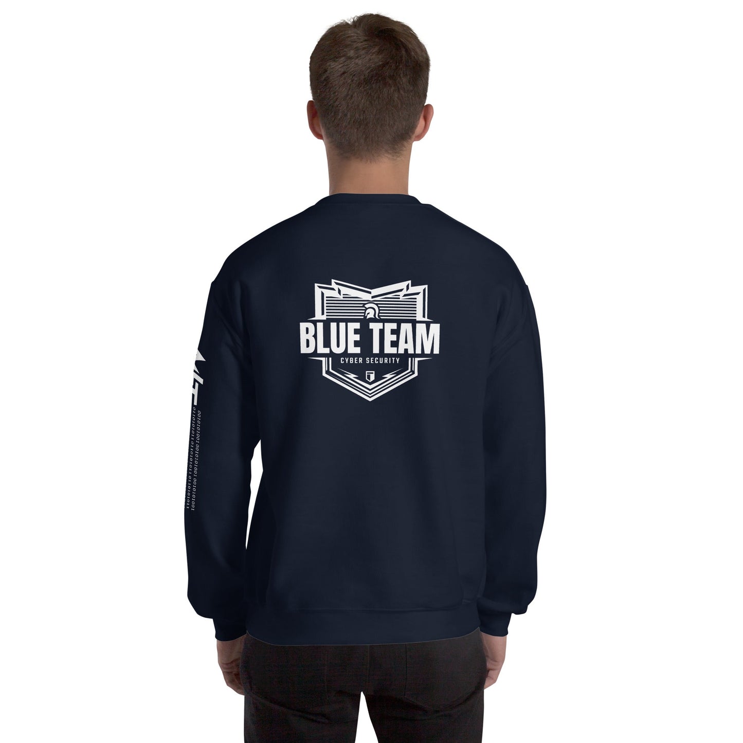 Cyber Security Blue Team V1 - Unisex Sweatshirt ( Back Print ) by DarkByteGear
