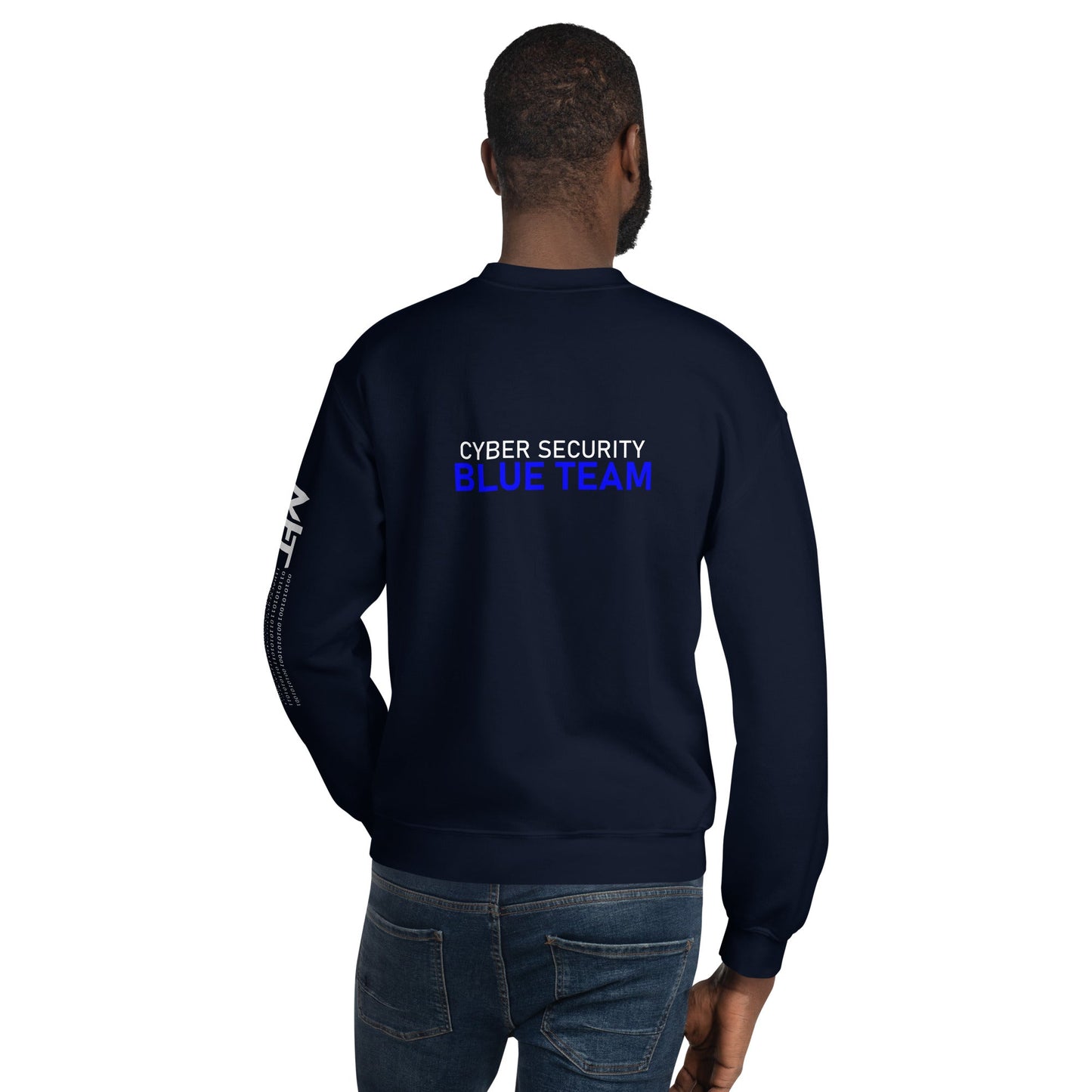 Cyber Security Blue team V4 - Unisex Sweatshirt ( Back Print ) by DarkByteGear