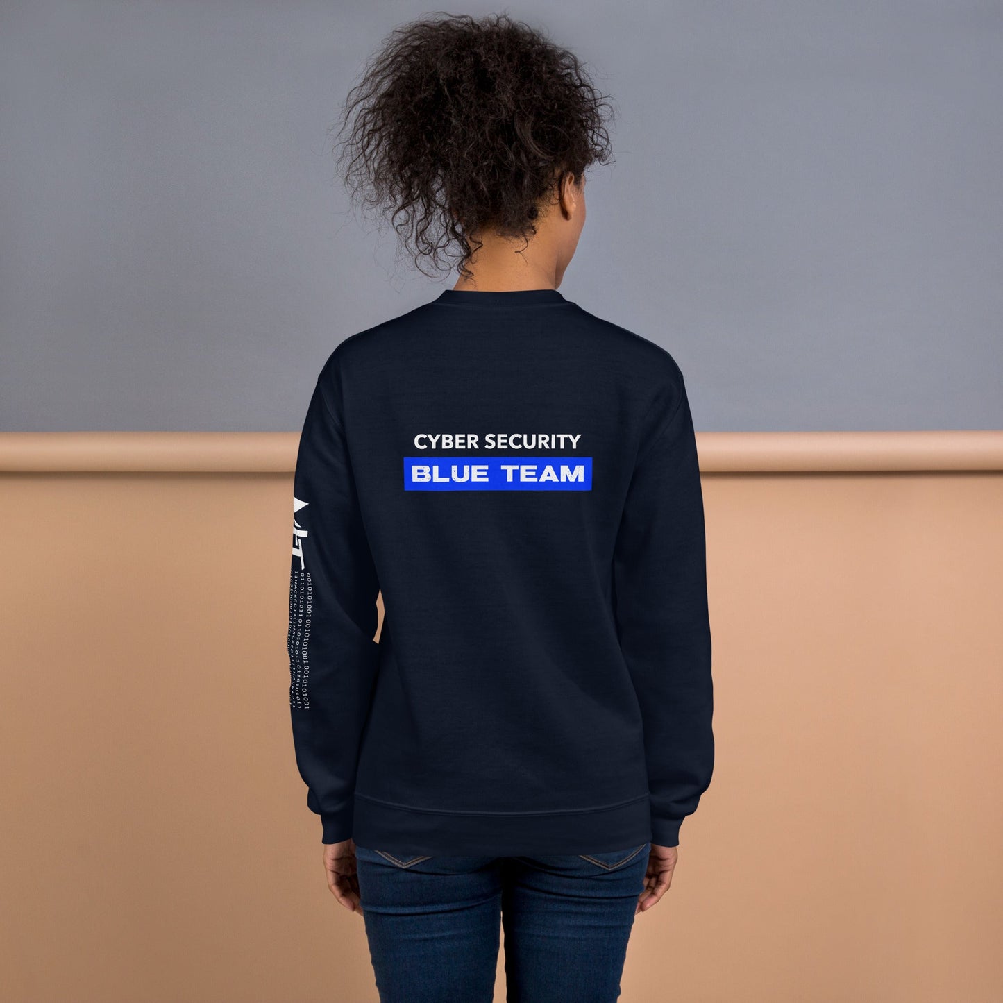 Cyber Security Blue Team V9 - Unisex Sweatshirt ( Back Print ) by DarkByteGear