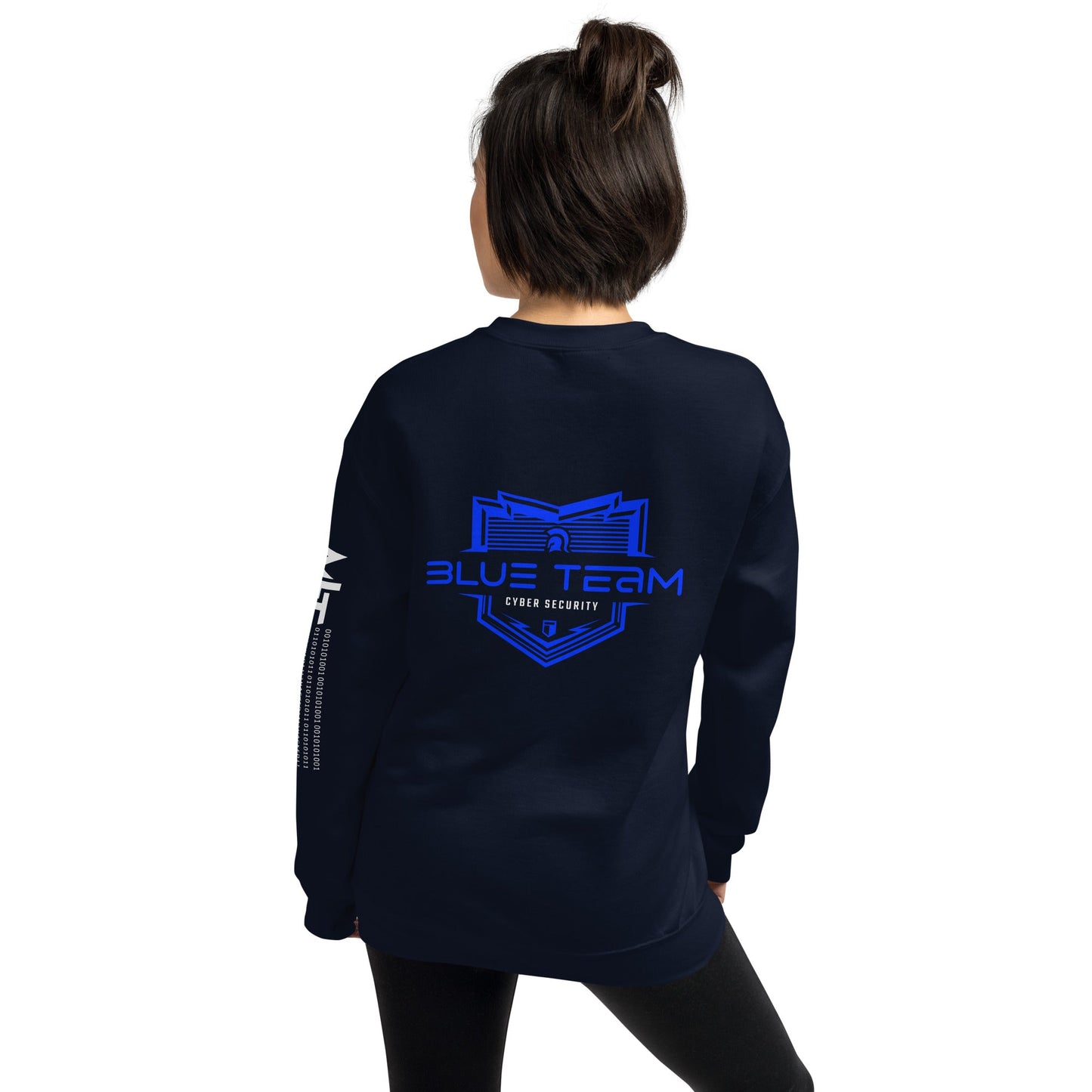 Cyber Security Blue Team V15 - Unisex Sweatshirt ( Back Print ) by DarkByteGear