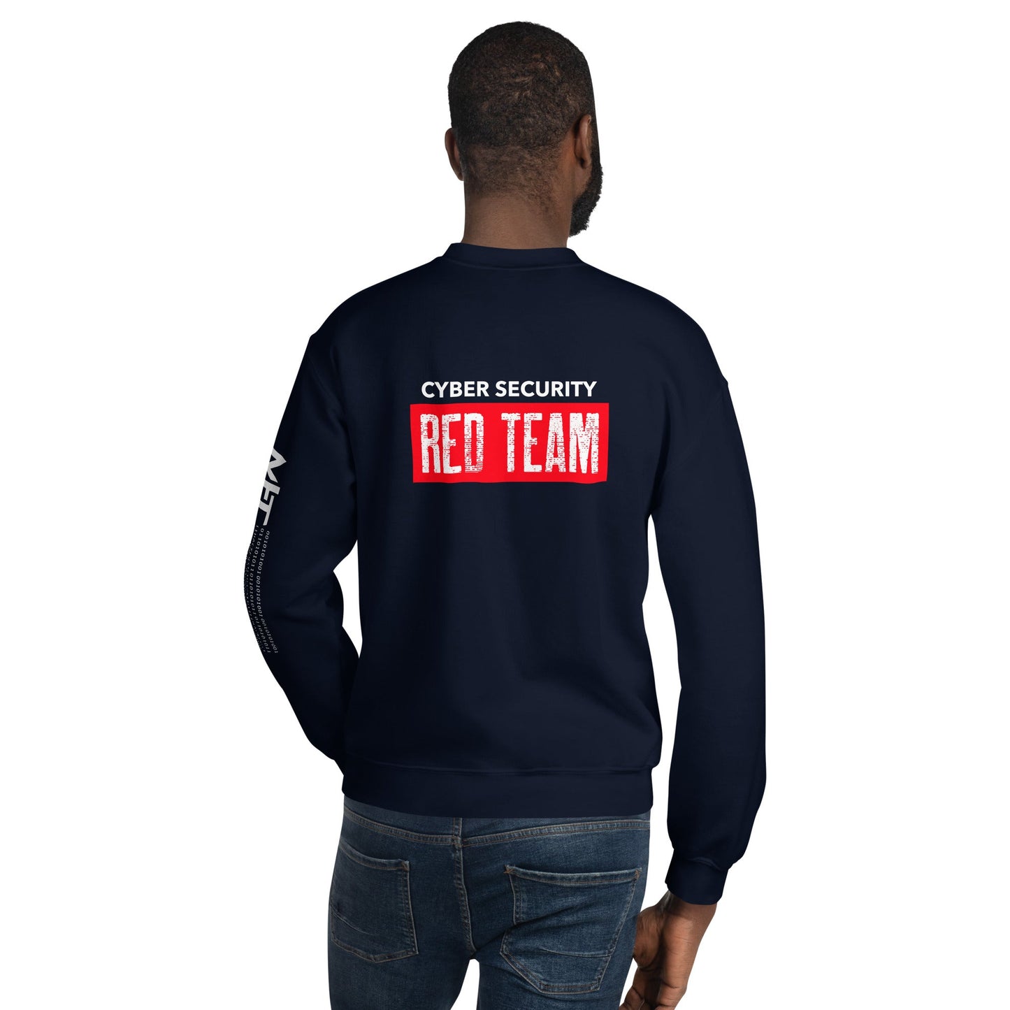 Cyber Security Red Team V1 - Unisex Sweatshirt ( Back Print ) by DarkByteGear