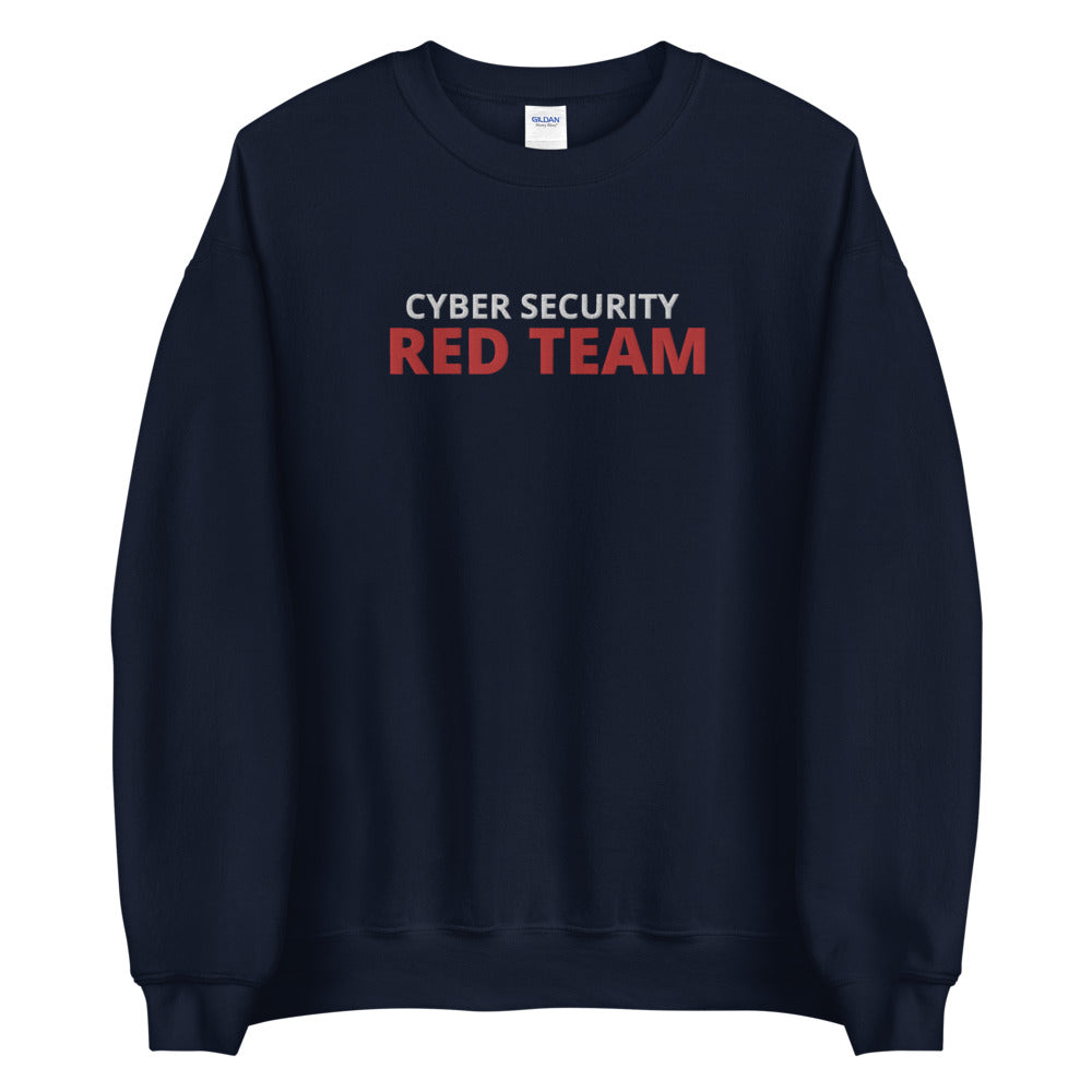 Cyber security Red Team - Unisex Sweatshirt (large embroidery) by DarkByteGear