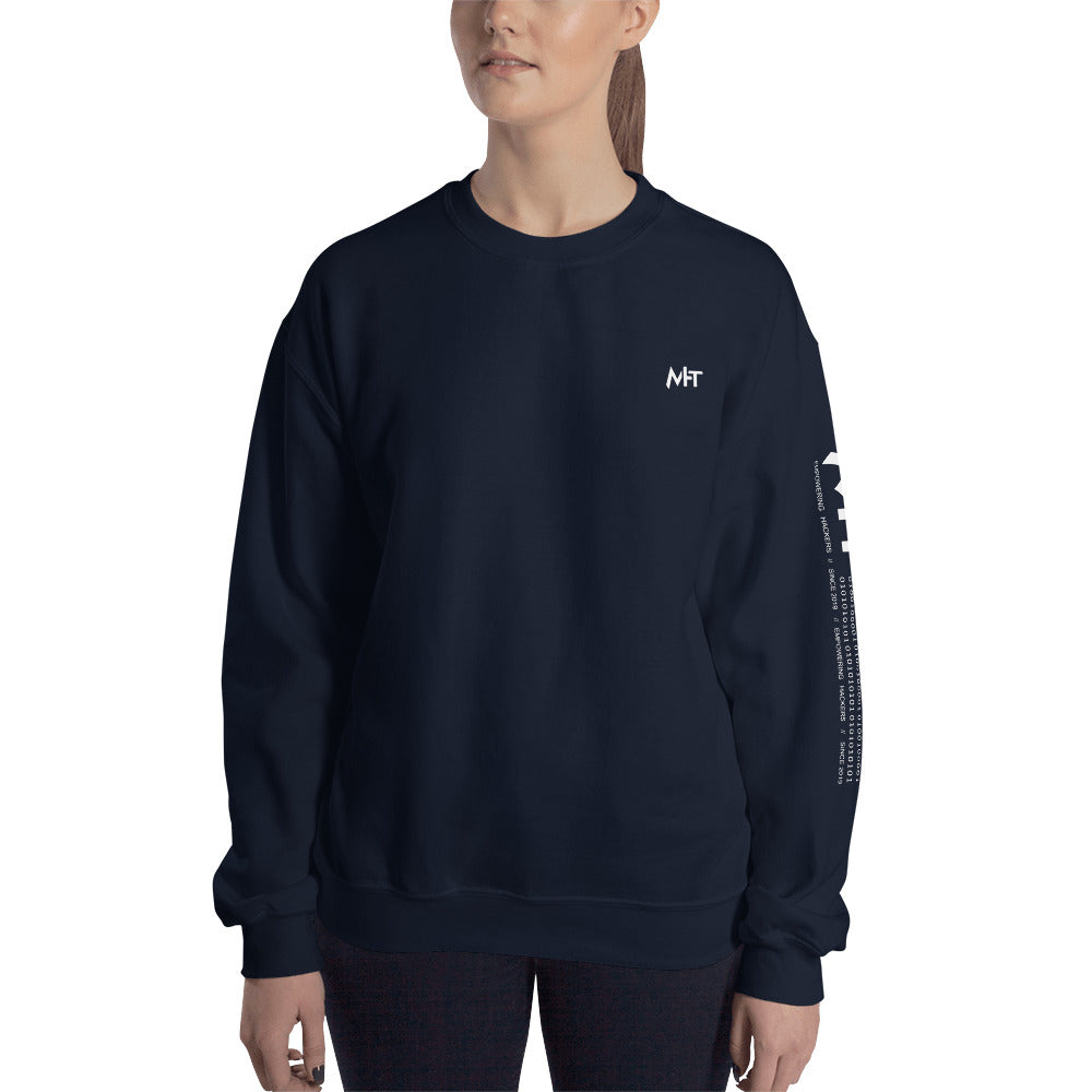 6 Stages of Debugging - Unisex Sweatshirt (back print) by DarkByteGear