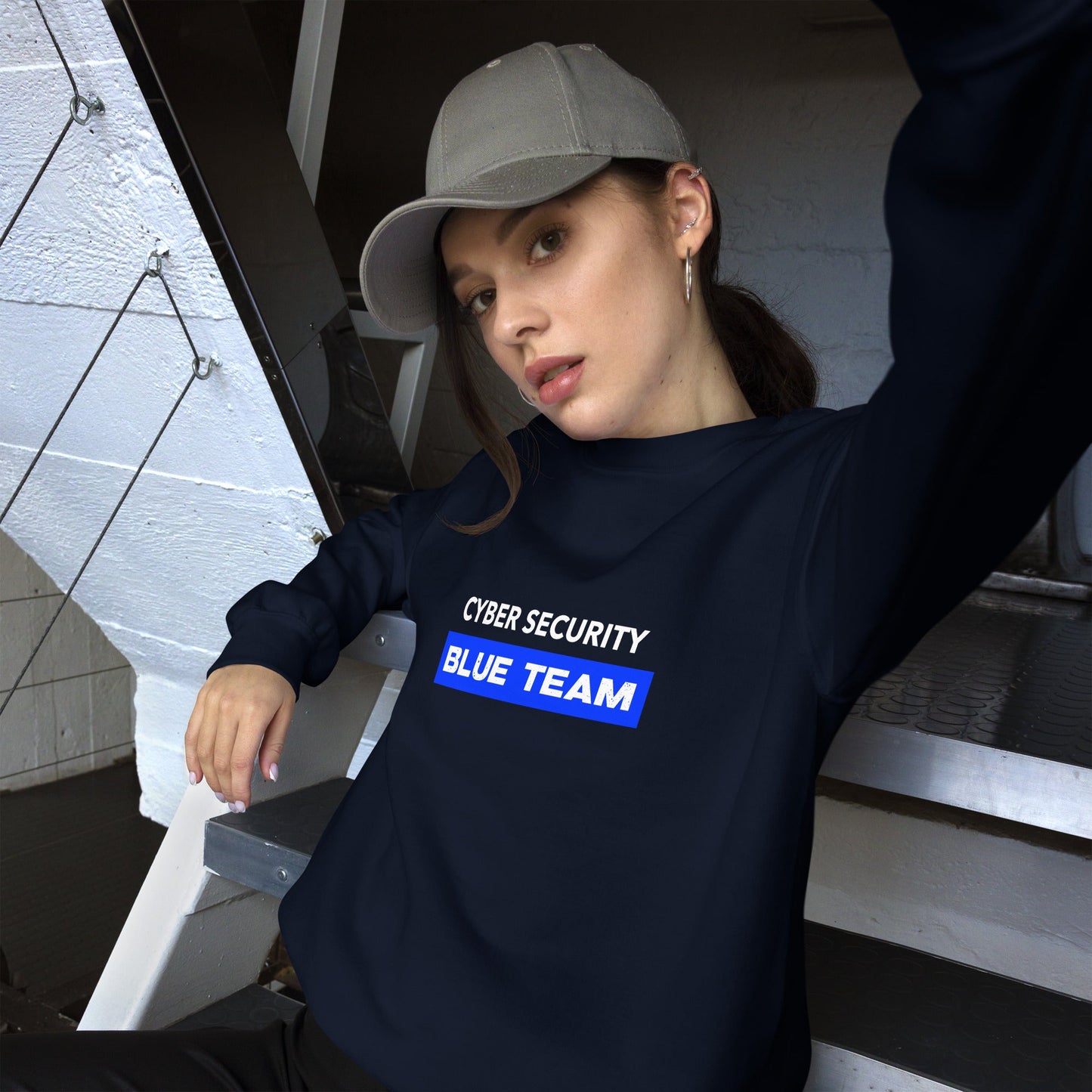 Cyber Security Blue Team V9 - Unisex Sweatshirt by DarkByteGear