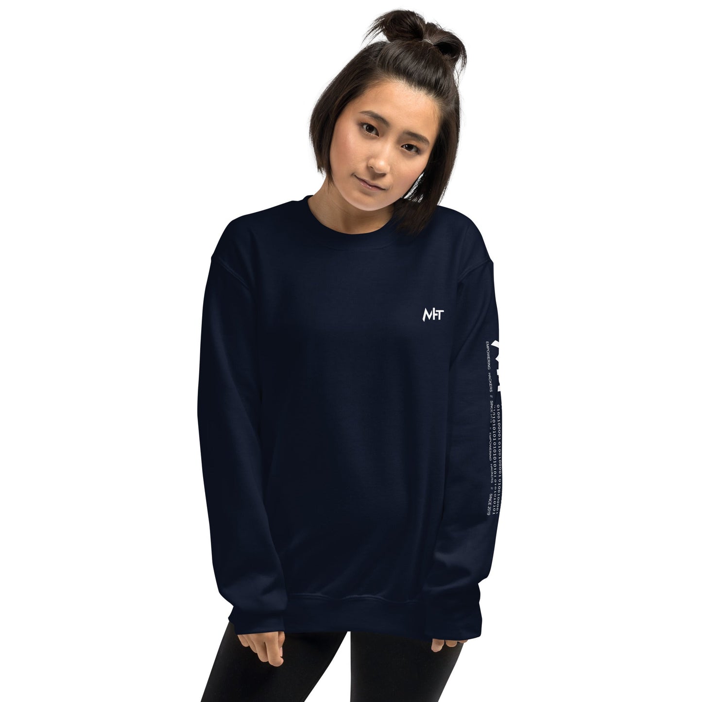 Cyber Security Blue Team V10 - Unisex Sweatshirt ( Back Print ) by DarkByteGear