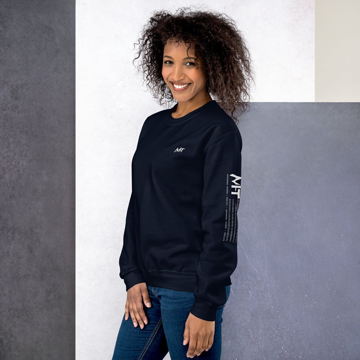 Cyber Security Blue Team V8 - Unisex Sweatshirt ( Back Print ) by DarkByteGear