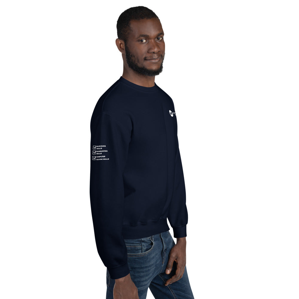 Computer Hacking Skills - Unisex Sweatshirt (all side print) by DarkByteGear