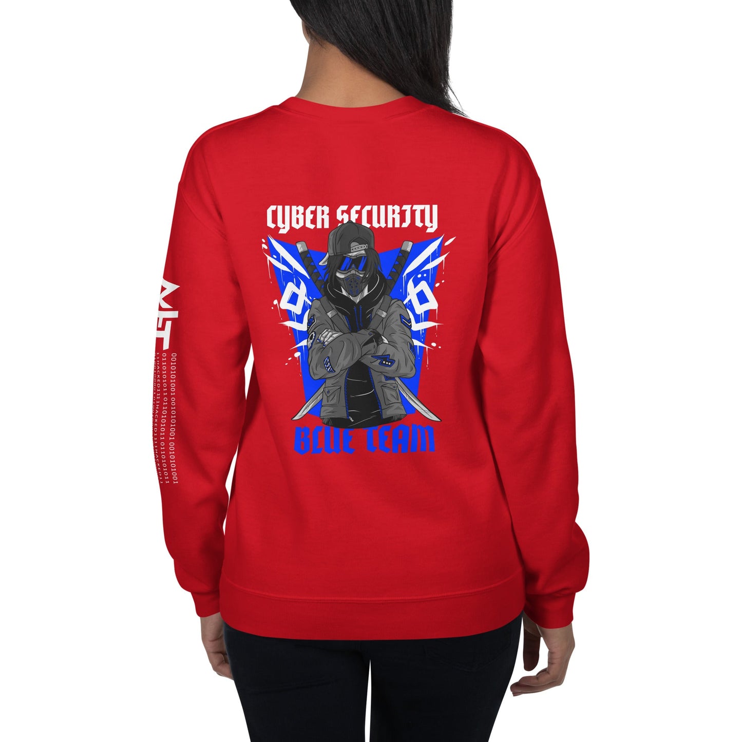 Cyber Security Blue Team V3 - Unisex Sweatshirt ( Back Print ) by DarkByteGear