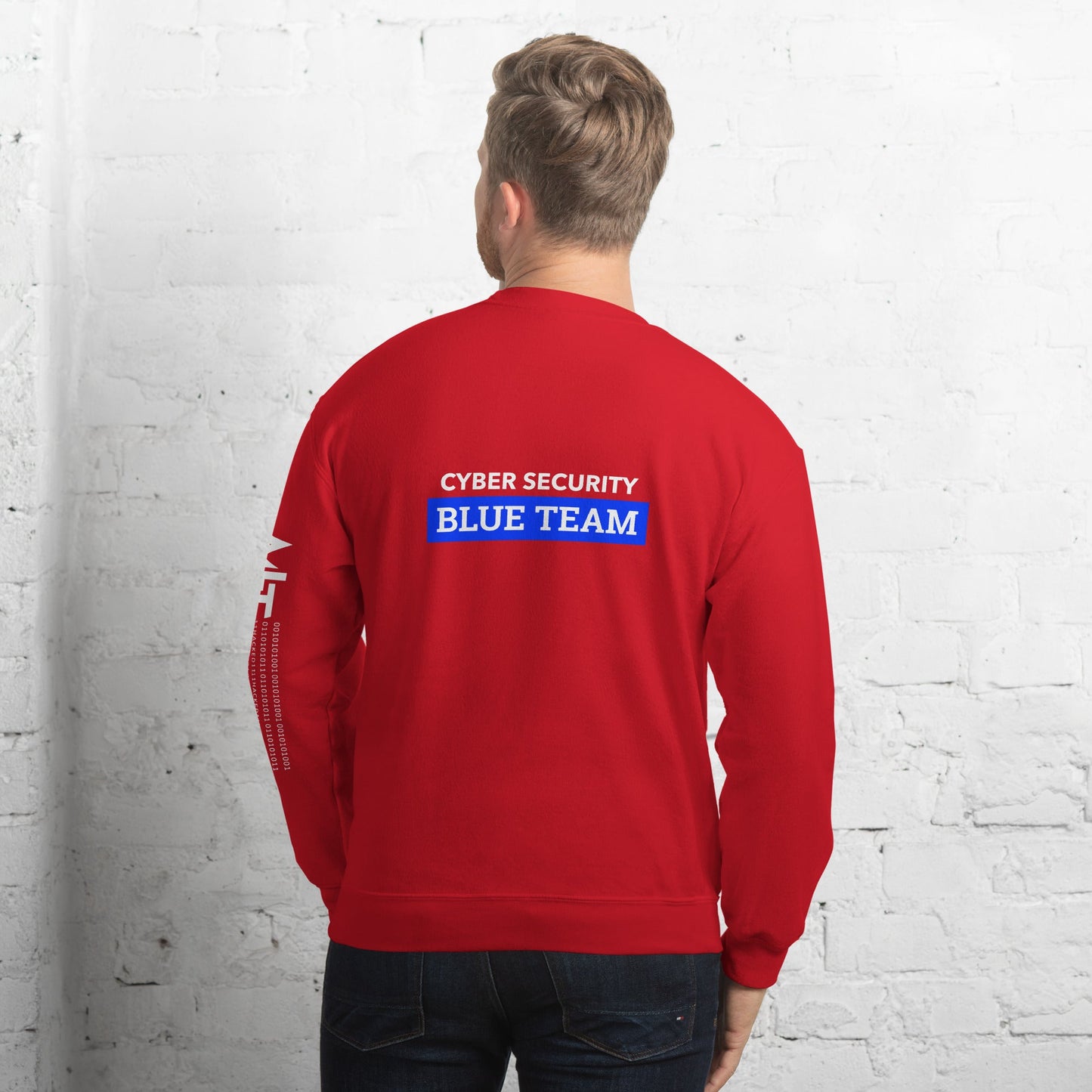 Cyber Security Blue Team V6 - Unisex Sweatshirt ( Back Print ) by DarkByteGear