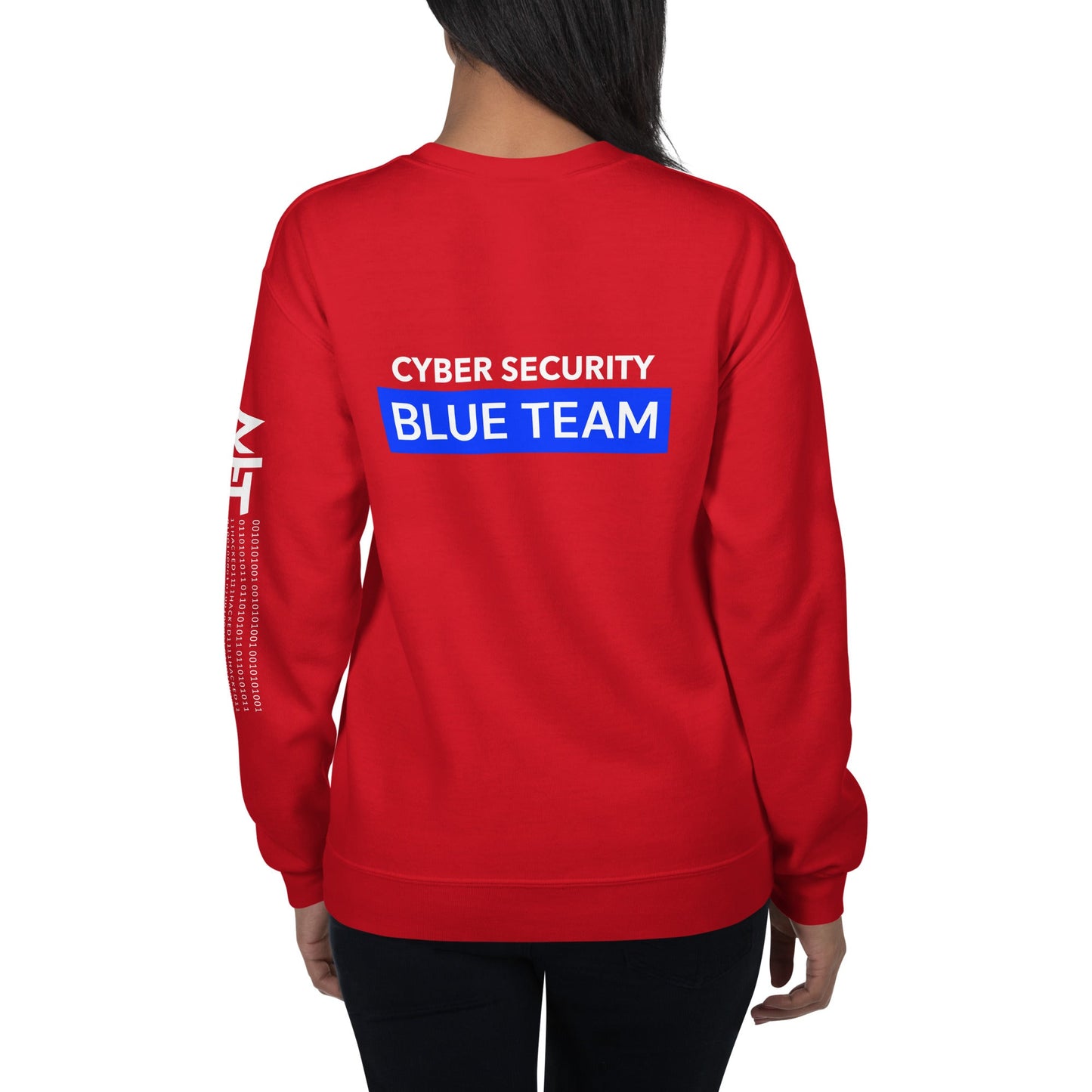 Cyber Security Blue Team V7 - Unisex Sweatshirt ( Back Print ) by DarkByteGear