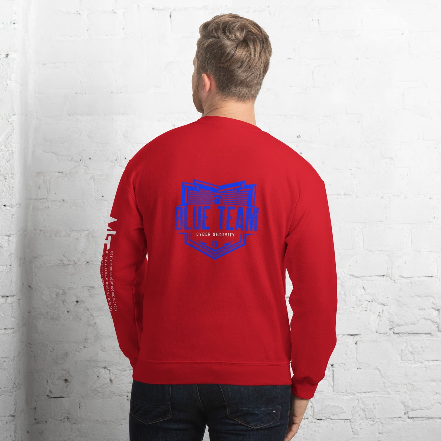 Cyber Security Blue Team V13 - Unisex Sweatshirt ( Back Print ) by DarkByteGear