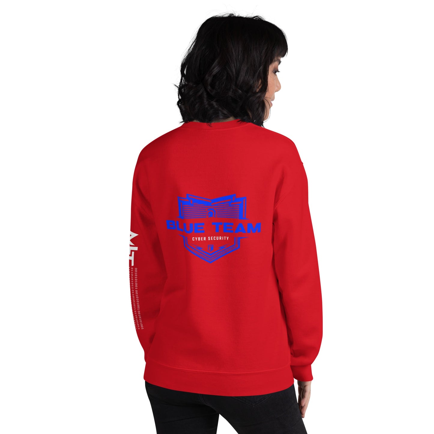Cyber Security Blue Team V14 - Unisex Sweatshirt ( Back Print ) by DarkByteGear