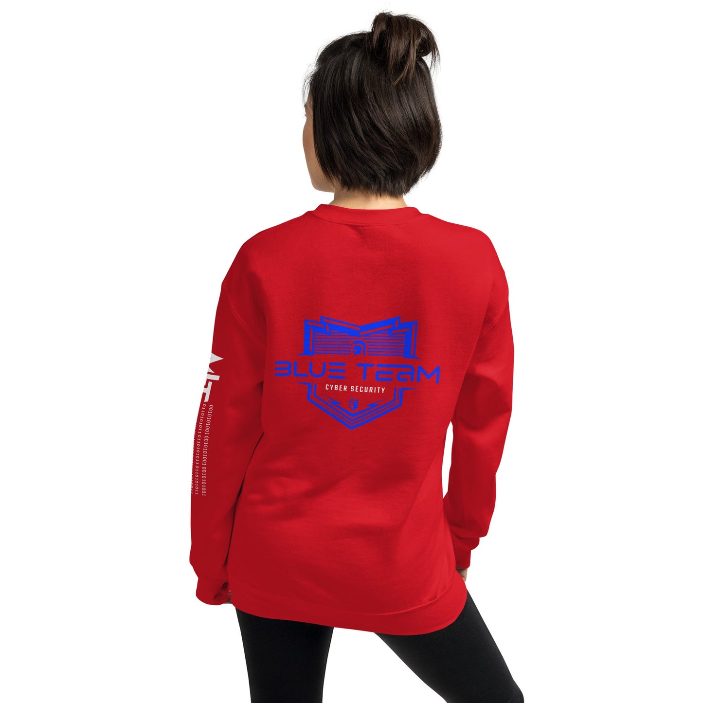 Cyber Security Blue Team V15 - Unisex Sweatshirt ( Back Print ) by DarkByteGear