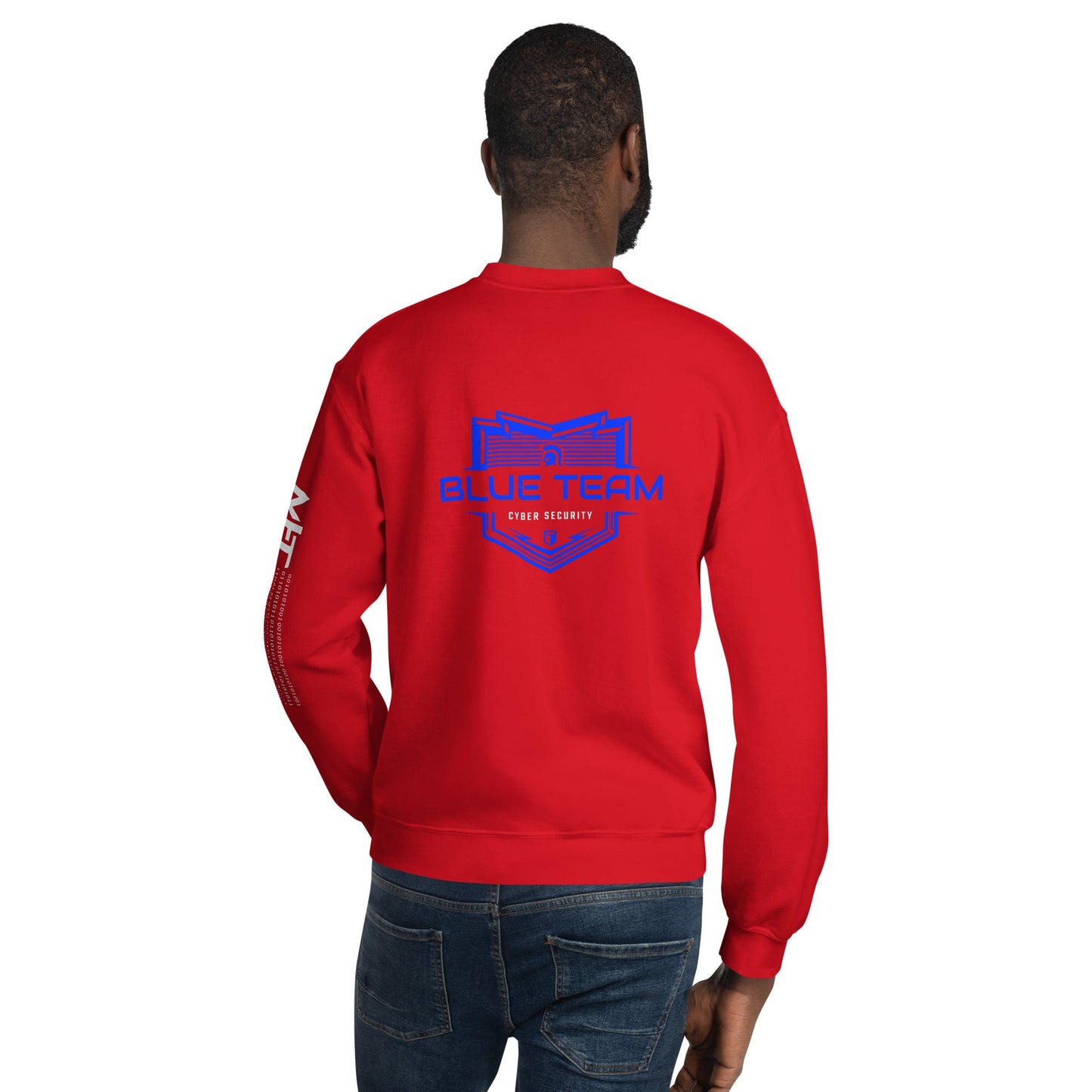 Cyber Security Blue Team V17 - Unisex Sweatshirt ( Back Print ) by DarkByteGear