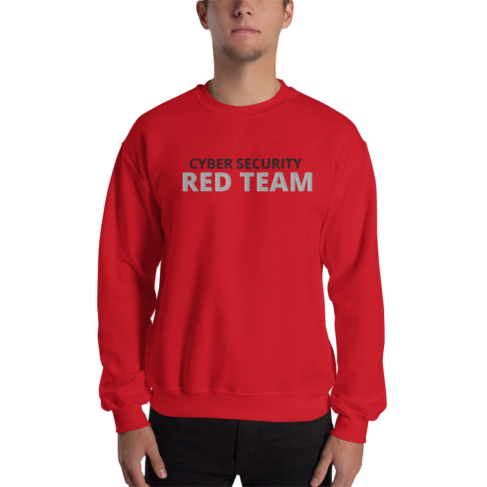 Cyber security Red Team - Unisex Sweatshirt (large embroidery) by DarkByteGear