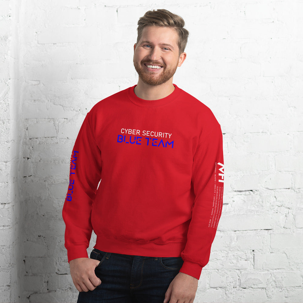 Cybersecurity Blue Team v4 - Unisex Sweatshirt by DarkByteGear