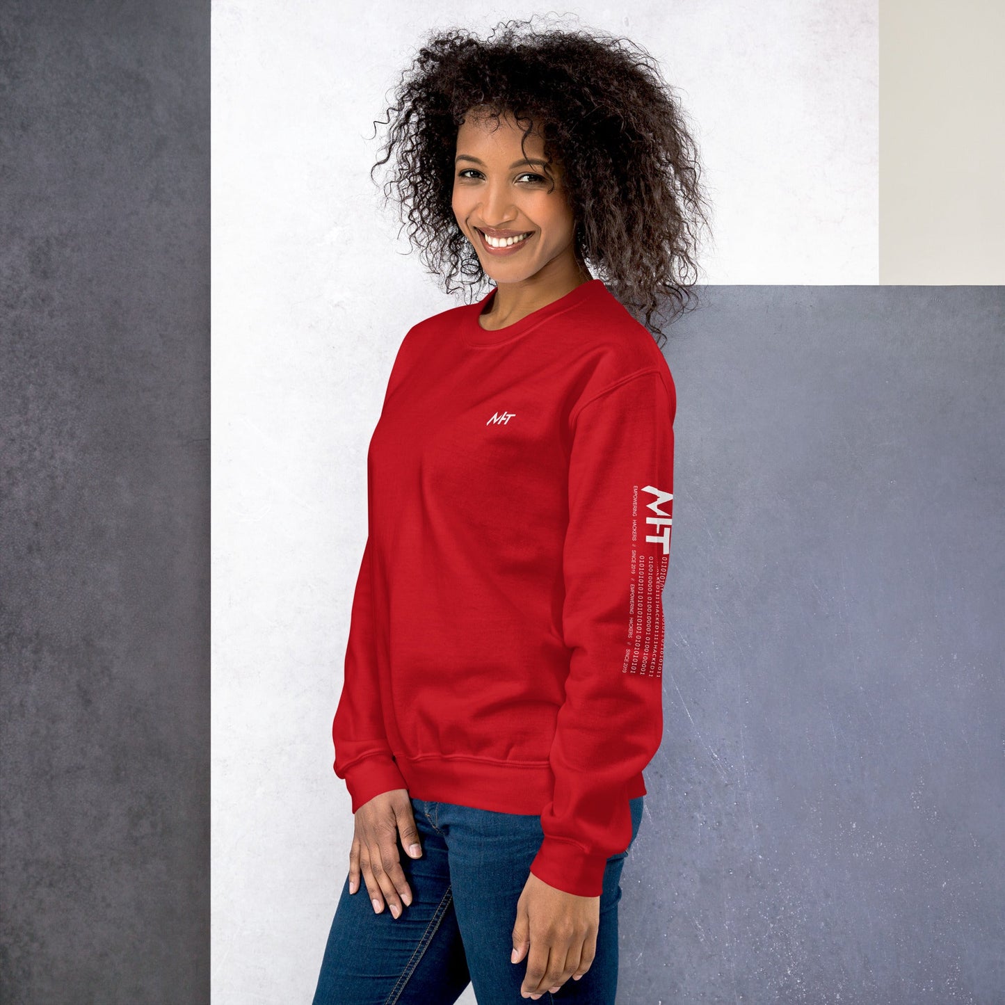 Cyber Security Blue Team V8 - Unisex Sweatshirt ( Back Print ) by DarkByteGear