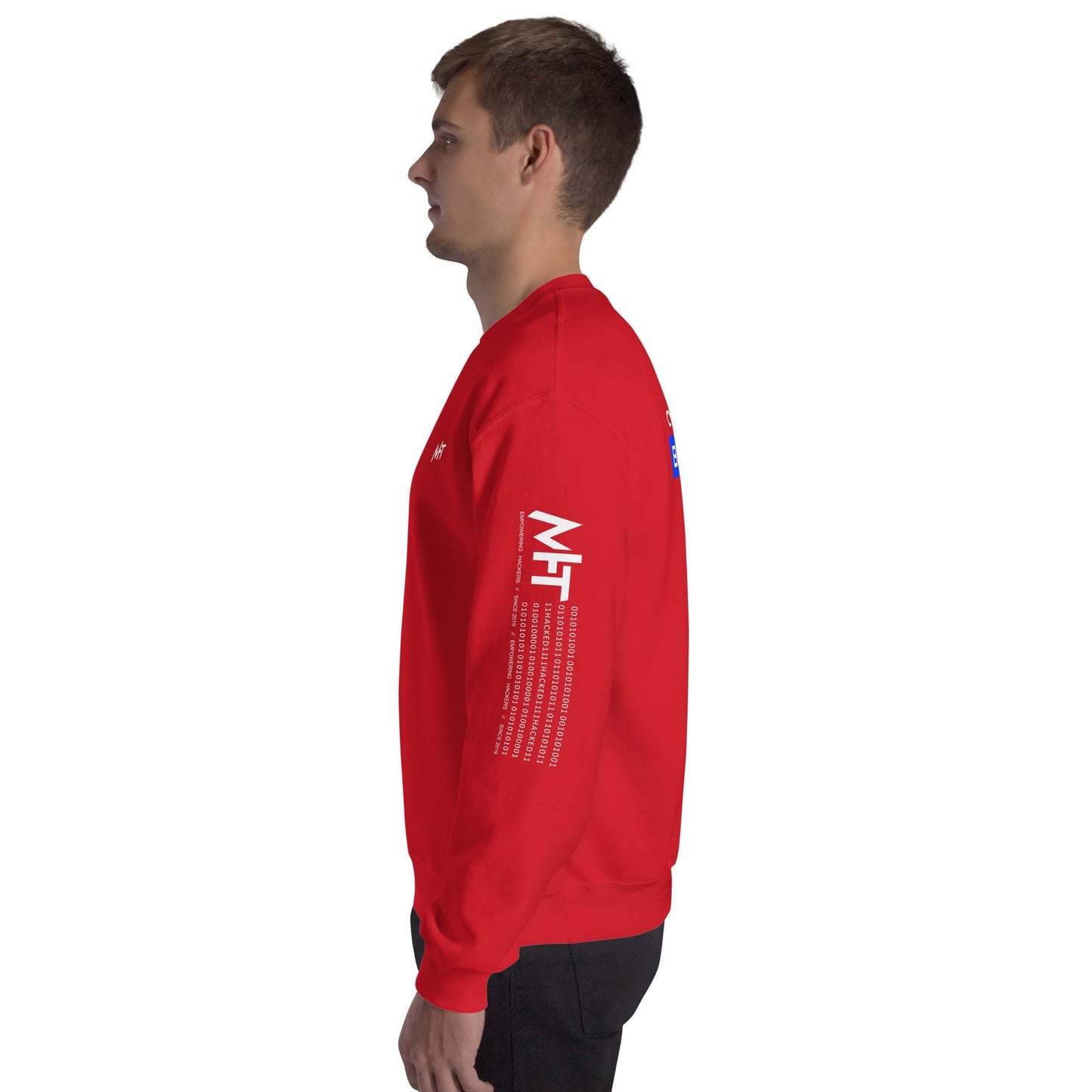 Cyber Security Blue Team V12 - Unisex Sweatshirt ( Back Print ) by DarkByteGear
