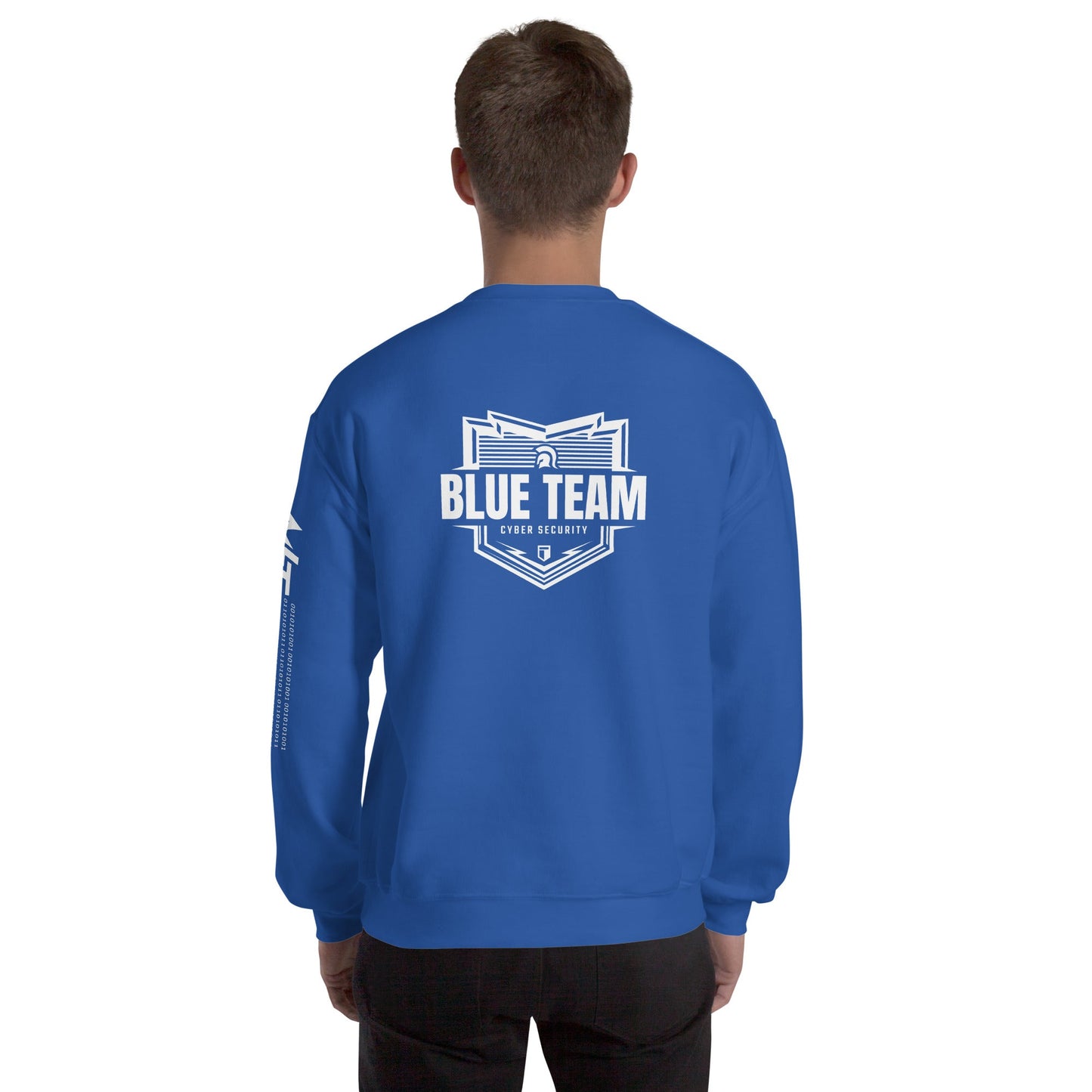 Cyber Security Blue Team V1 - Unisex Sweatshirt ( Back Print ) by DarkByteGear