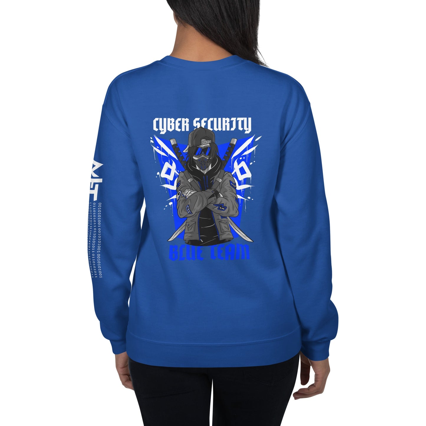Cyber Security Blue Team V3 - Unisex Sweatshirt ( Back Print ) by DarkByteGear