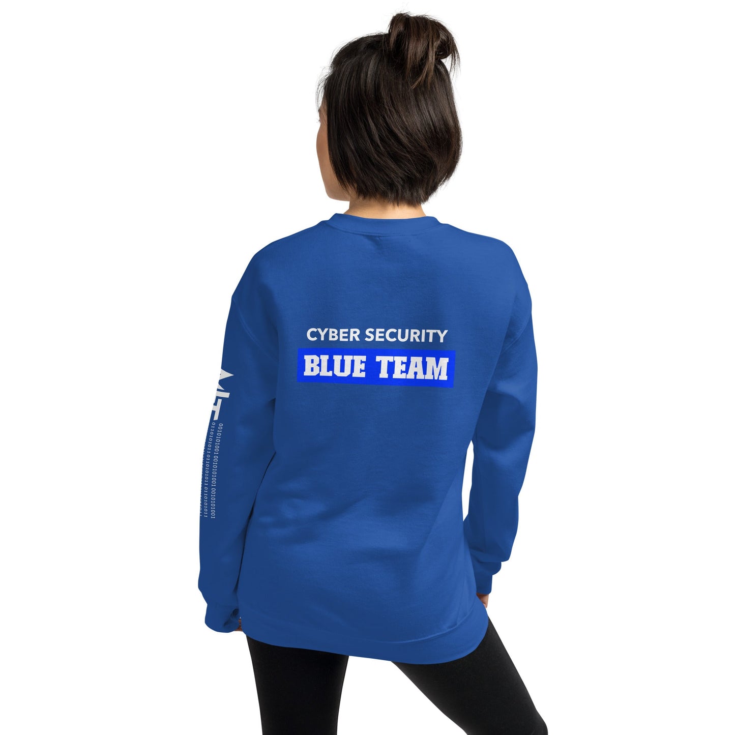 Cyber Security Blue Team V10 - Unisex Sweatshirt ( Back Print ) by DarkByteGear