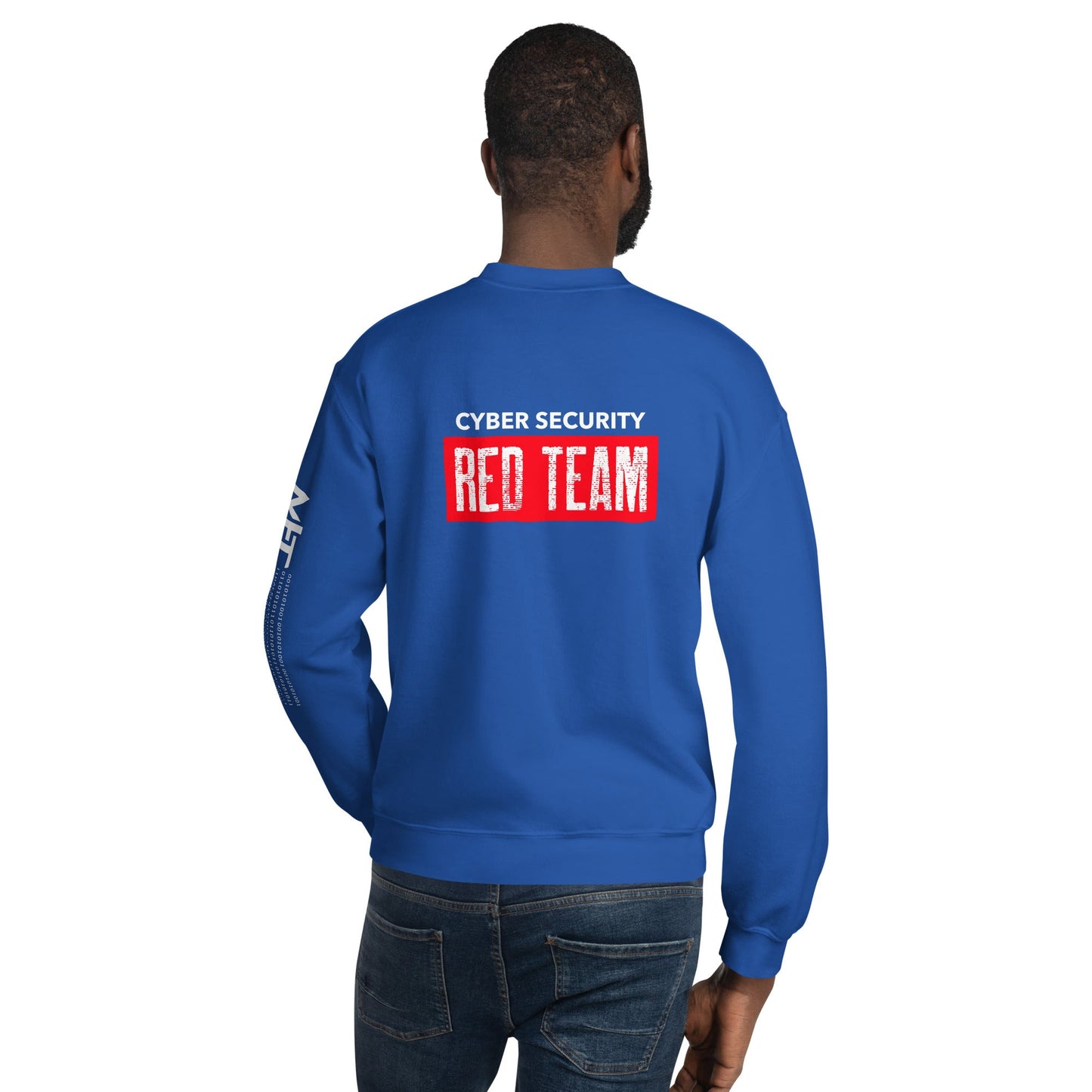 Cyber Security Red Team V1 - Unisex Sweatshirt ( Back Print ) by DarkByteGear