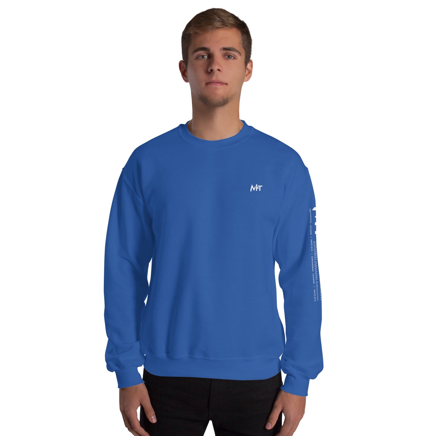 Cyber Security Blue Team V1 - Unisex Sweatshirt ( Back Print ) by DarkByteGear