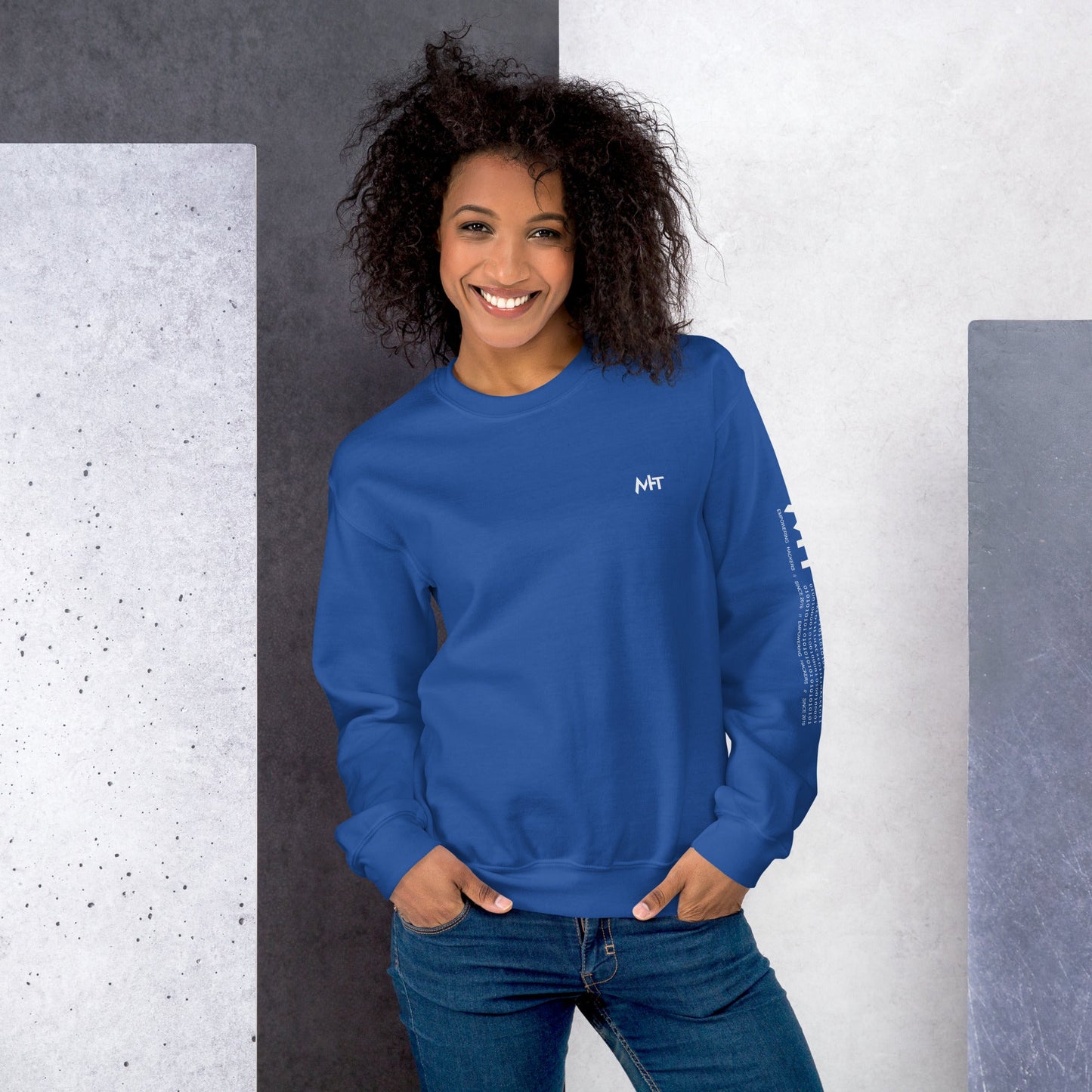 Cyber Security Blue Team V8 - Unisex Sweatshirt ( Back Print ) by DarkByteGear